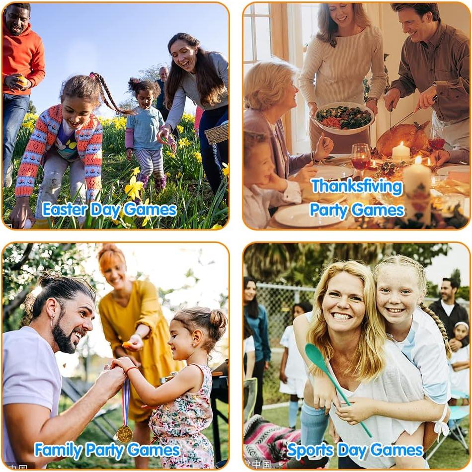 Juego de Carrera al Aire Libre 20 Pcs Abnaok - Sacos, Bandas y Huevo