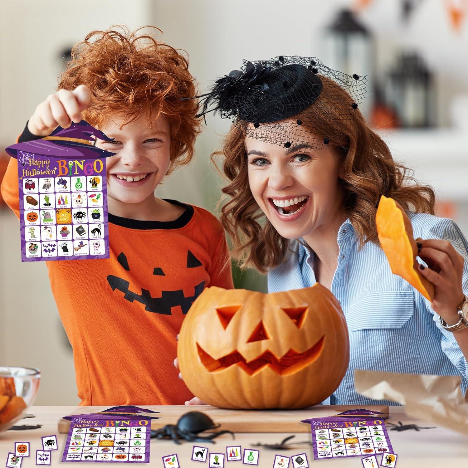 Juego de Bingo de Halloween YQUQWN para 24 Jugadores
