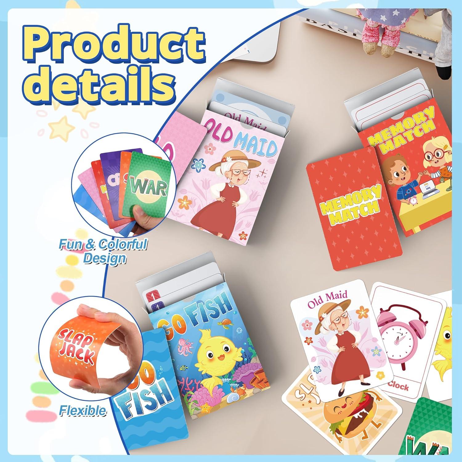 Set de Juegos de Cartas para Niños Timenued - 12 Barajas