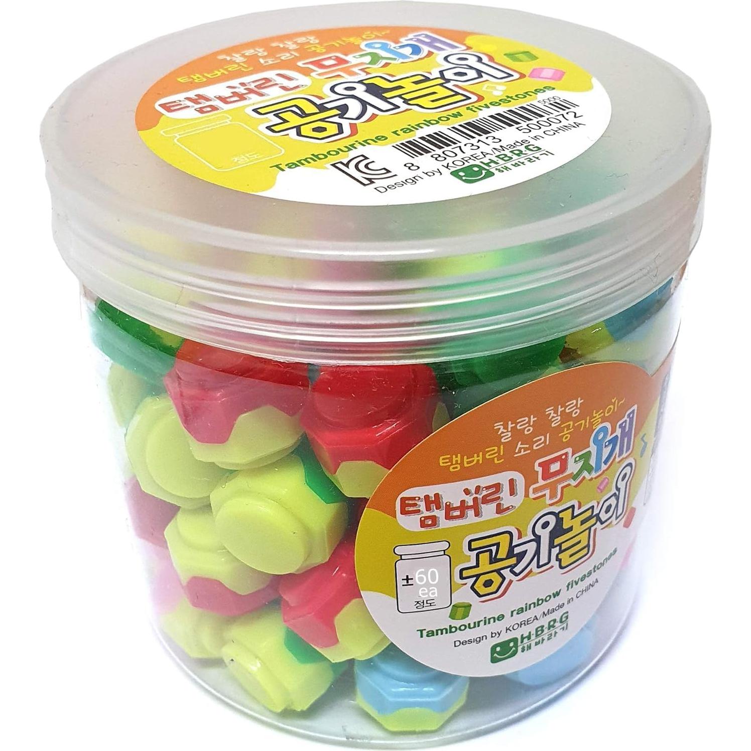 Juego de Gonggi Coreano 60 Piezas HBRG - Jacks de Plástico