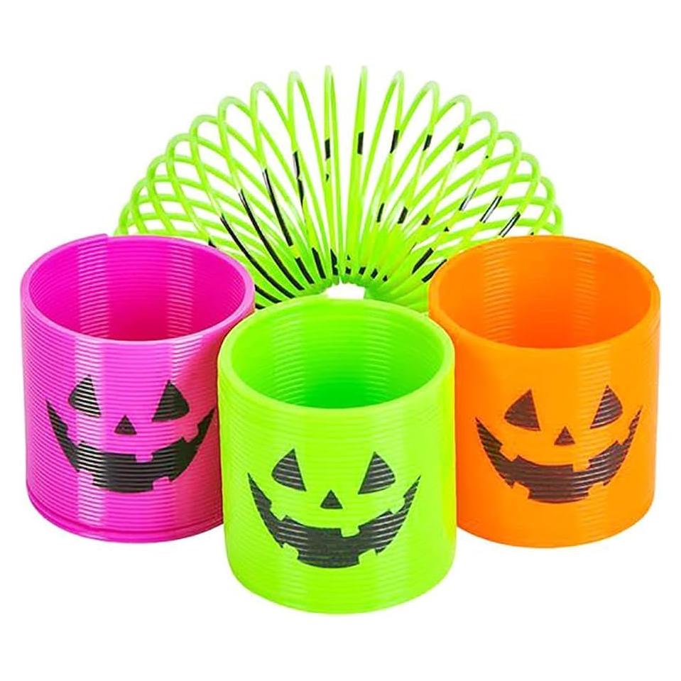 Resortes de Halloween Jack-O-Lantern 48-Pack La Compañía Dreidel