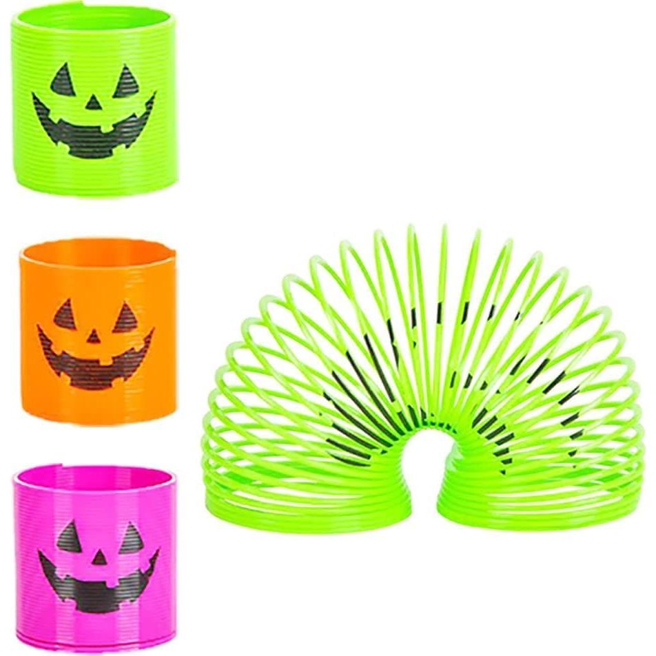 Resortes de Halloween Jack-O-Lantern 48-Pack La Compañía Dreidel