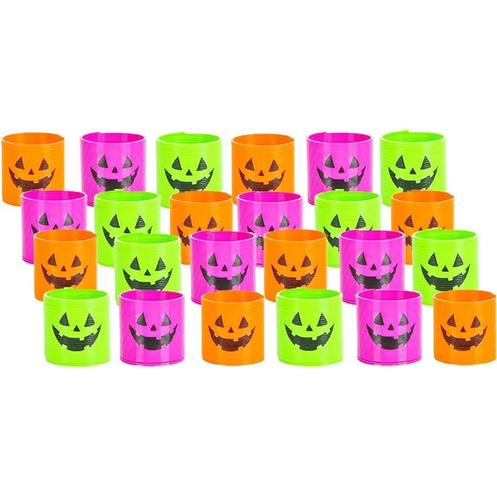 Resortes de Halloween Jack-O-Lantern 48-Pack La Compañía Dreidel