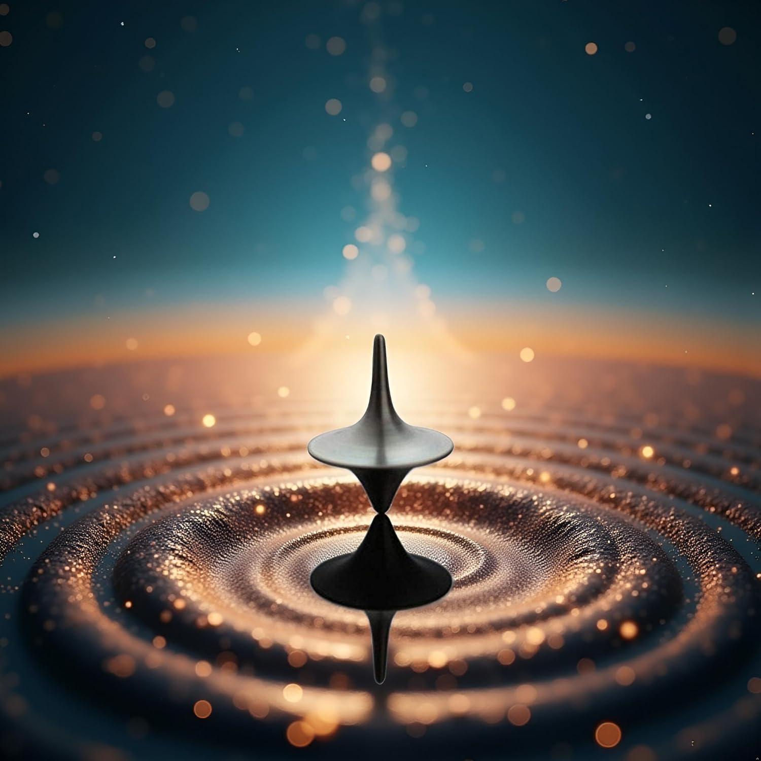 Peonza de Metal Junfamilee, Giroscopio Vintage de Zinc