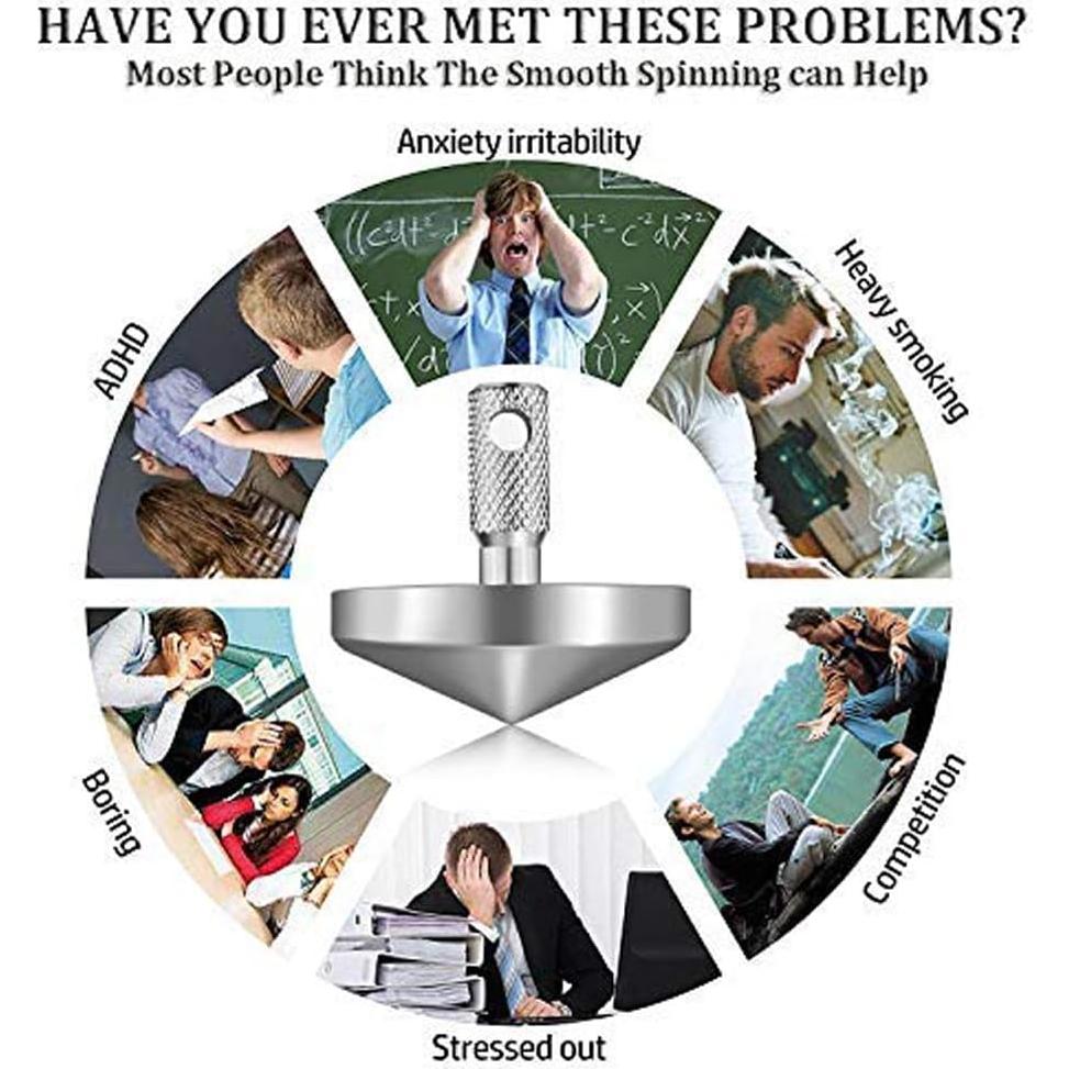 Trompo Metálico Portátil Life Game - Juguete de Estrés 31g