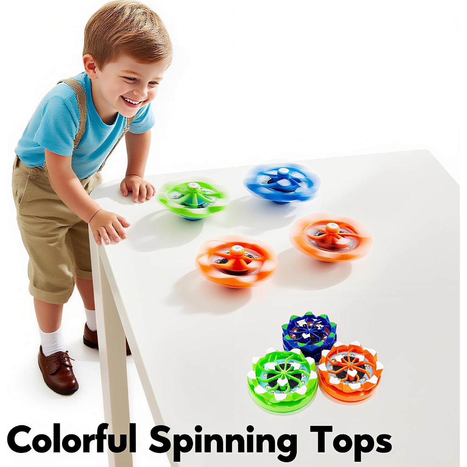 Trompos Giratorios Antiestrés 4-Pack Genérico - Juguetes para Niños