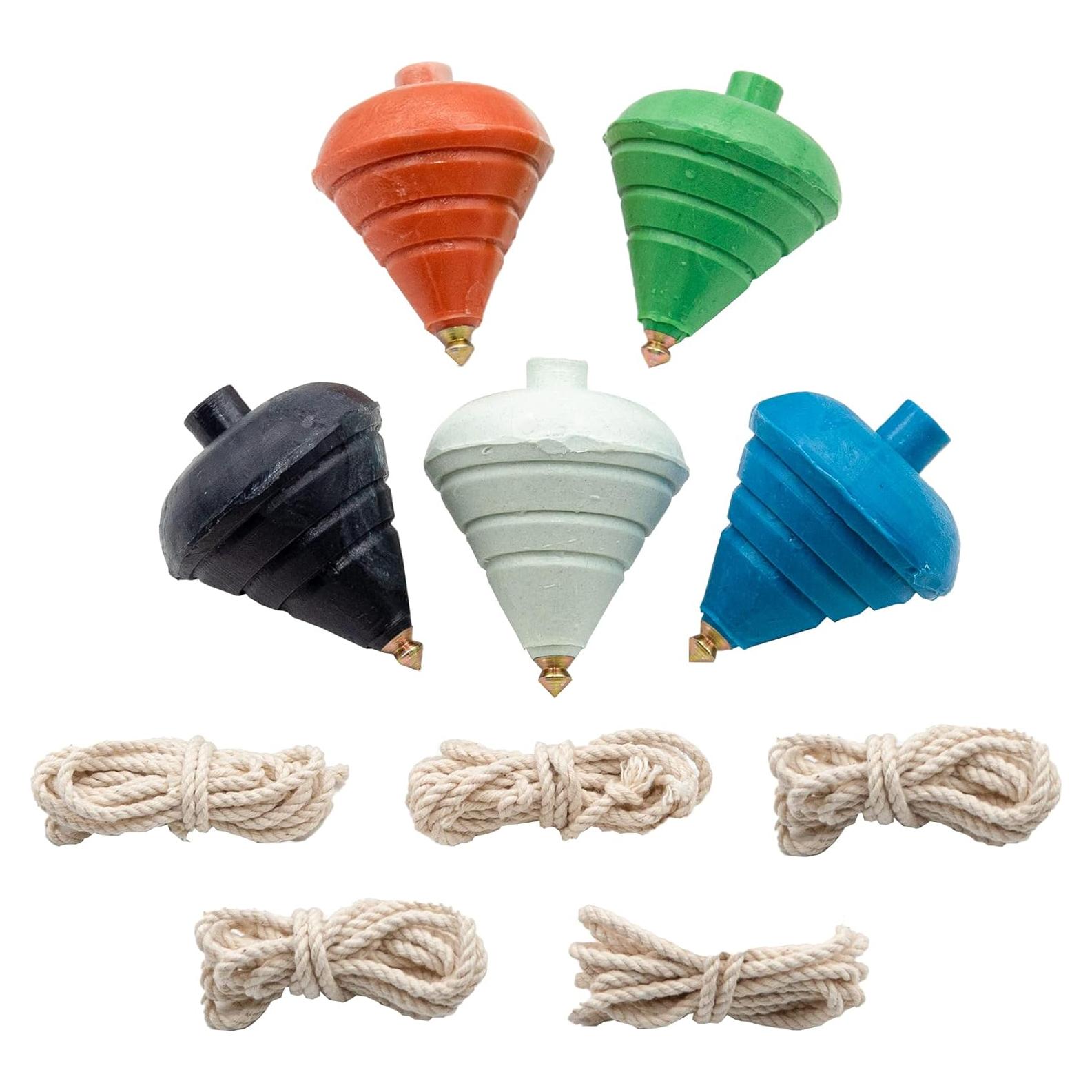 Trompos Giratorios ELIASM - Paquete de 5 - Punta de Acero