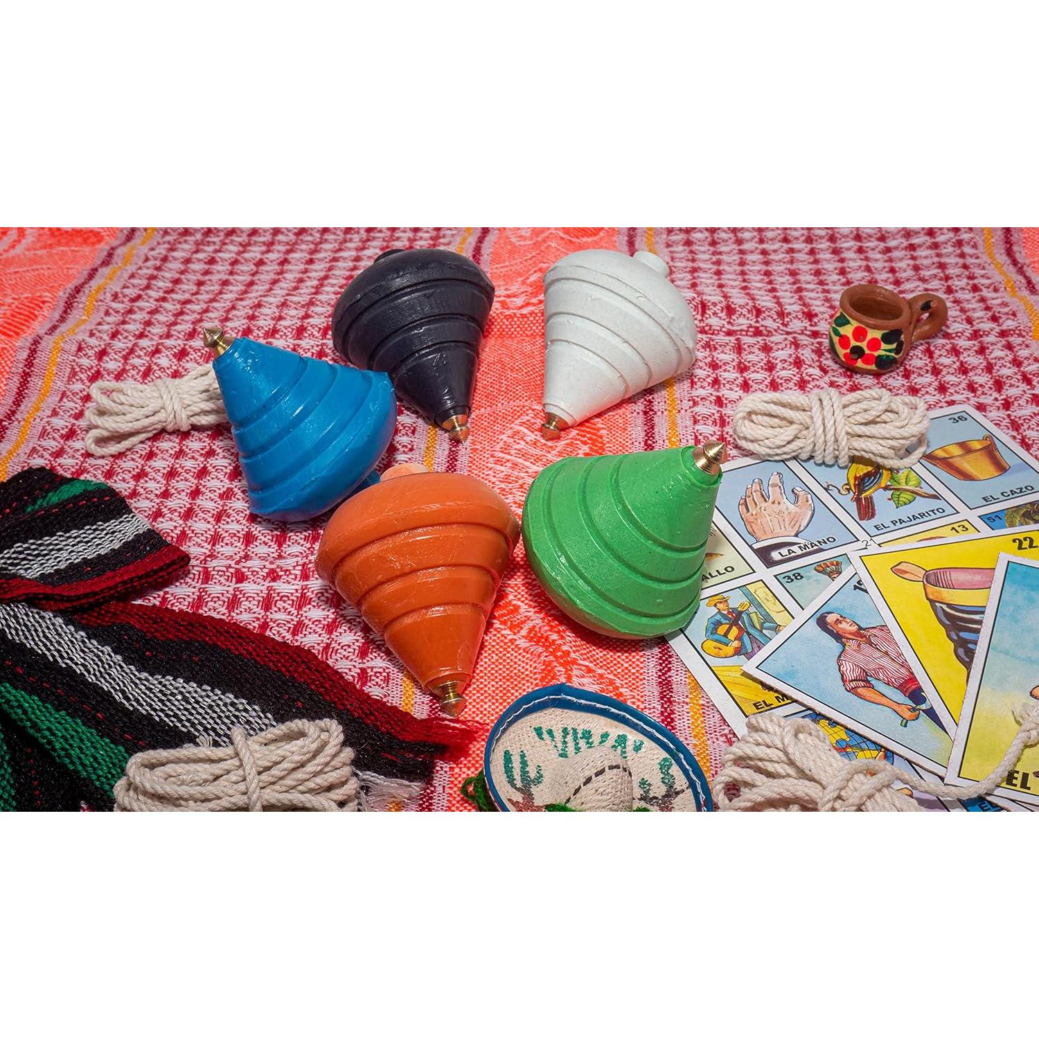 Trompos Giratorios ELIASM - Paquete de 5 - Punta de Acero