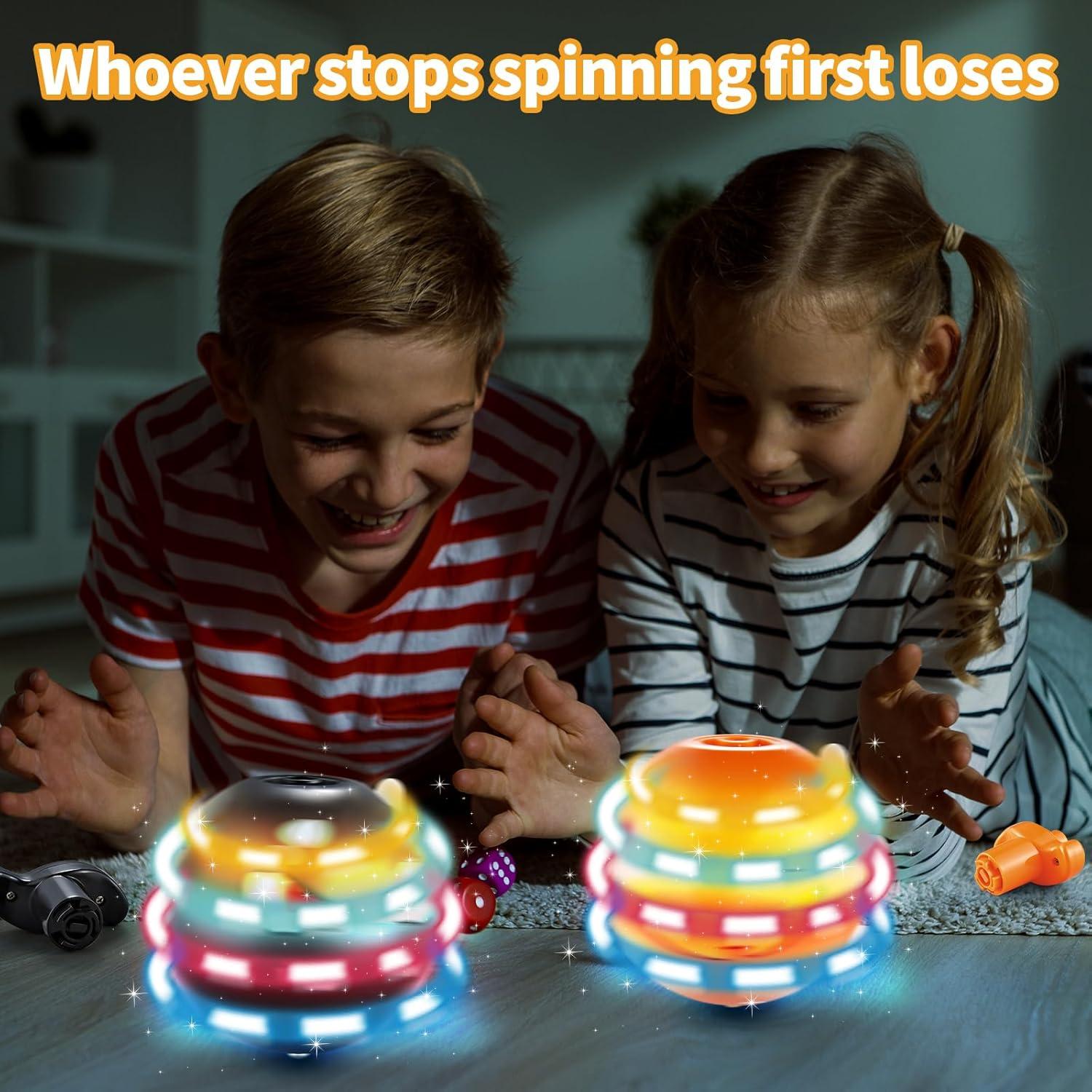 Tops Giratorios Iluminados Halloween Bright Future Toys - Calabaza