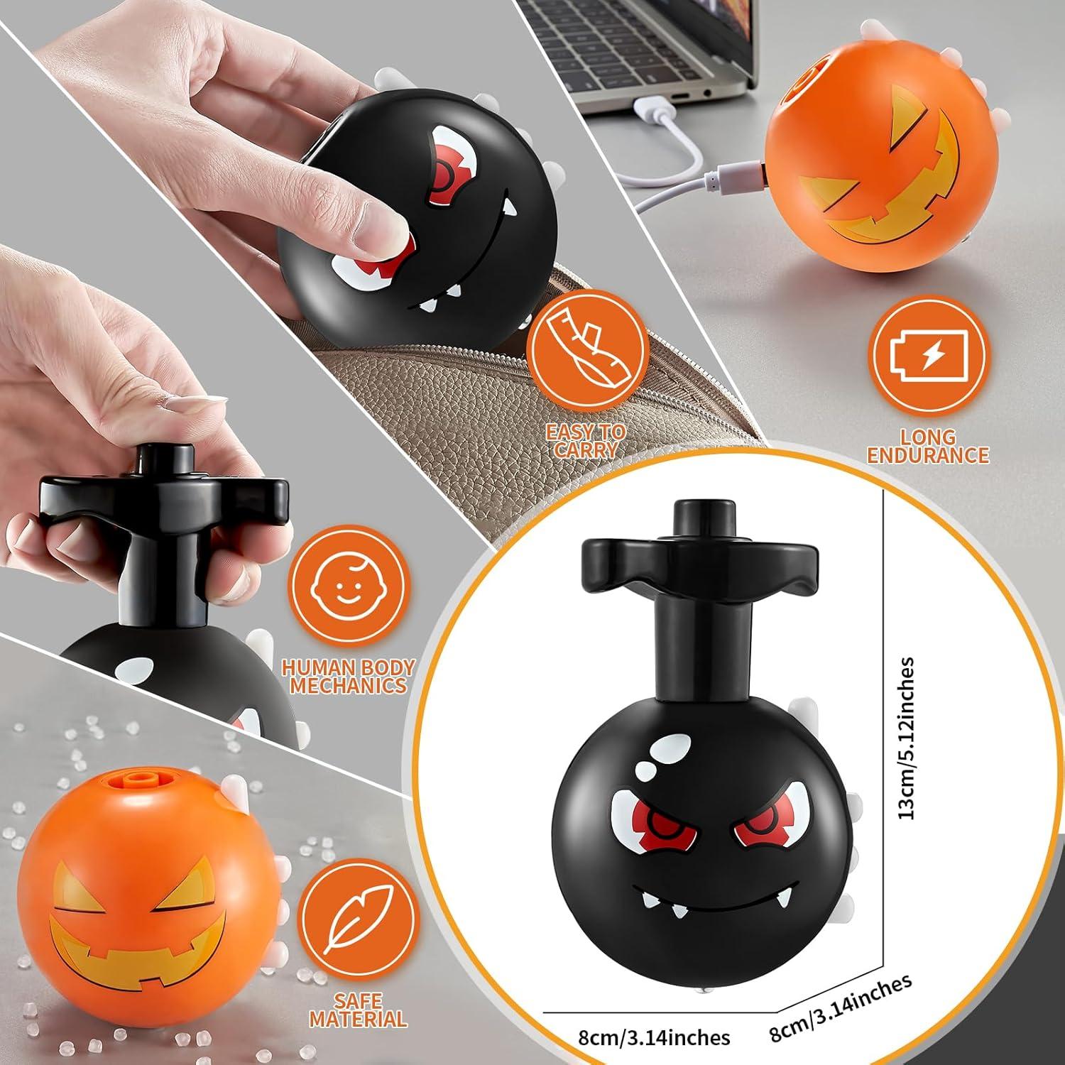 Tops Giratorios Iluminados Halloween Bright Future Toys - Calabaza