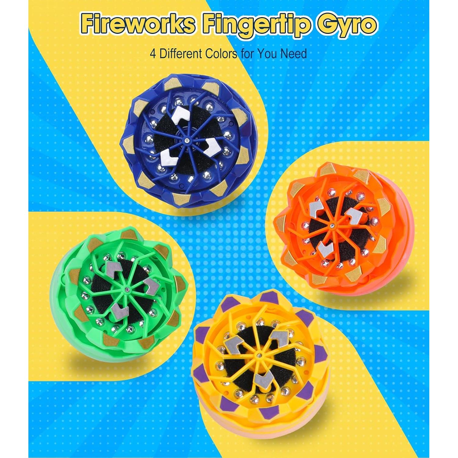 4PCS Juguetes Giroscopios Antiestrés NGOKPYD para Niños