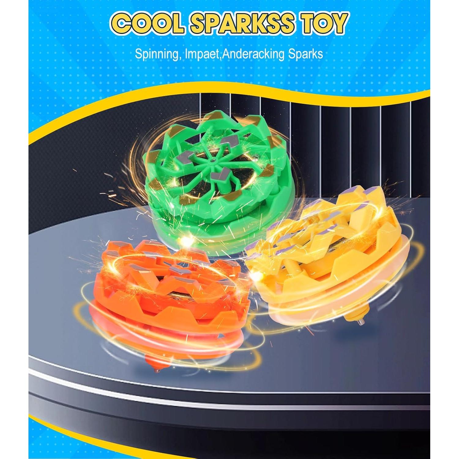 4PCS Juguetes Giroscopios Antiestrés NGOKPYD para Niños