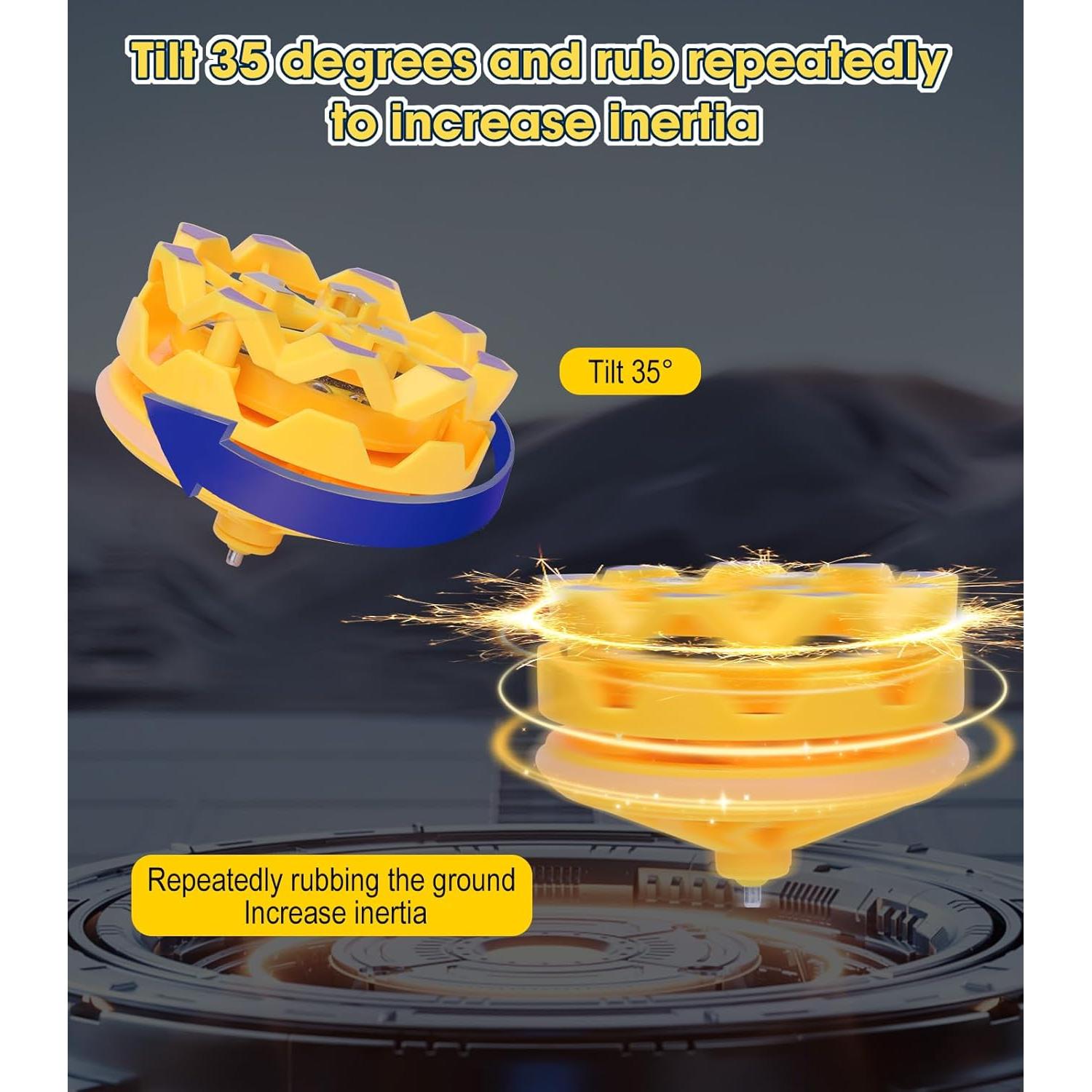 4PCS Juguetes Giroscopios Antiestrés NGOKPYD para Niños