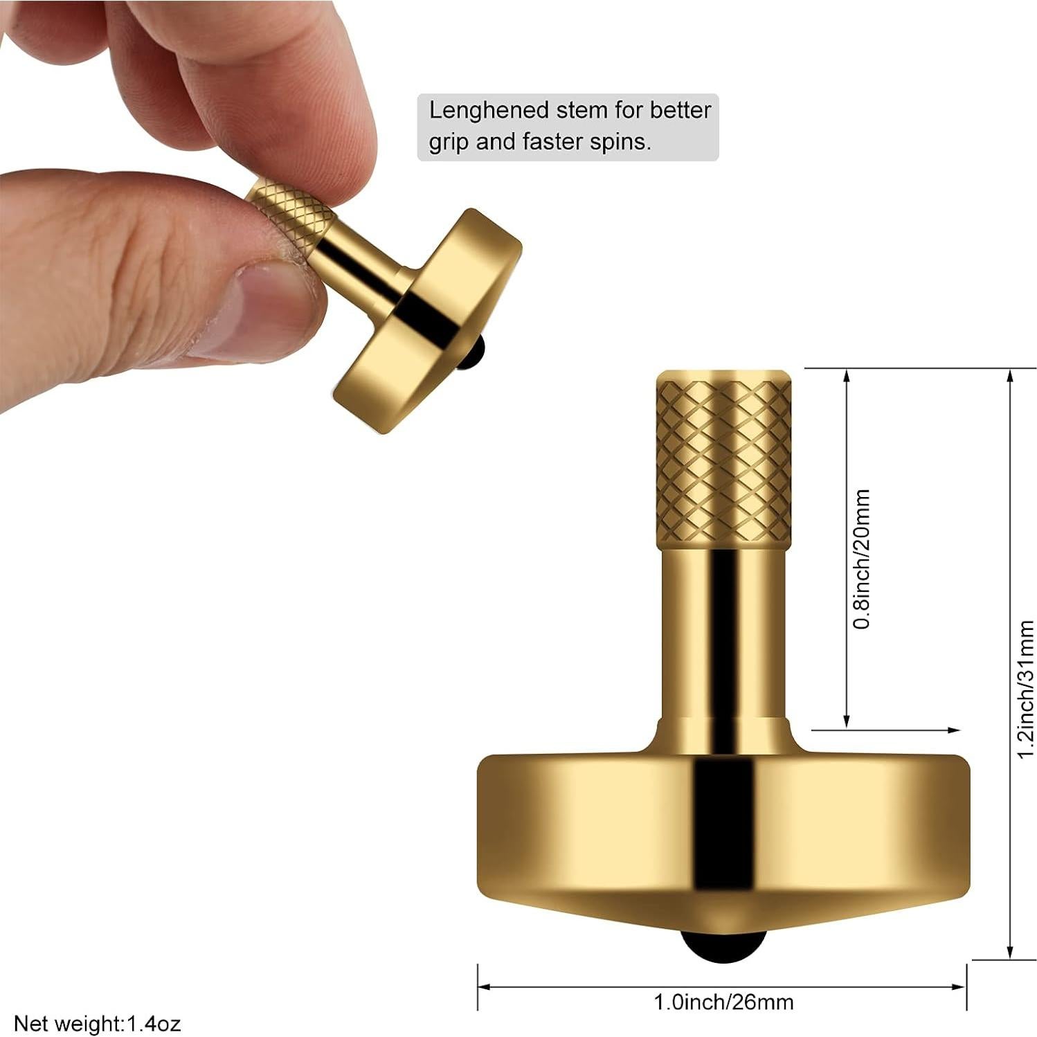 Peonza DjuiinoStar Mediana con Base de Vidrio 8 Minutos