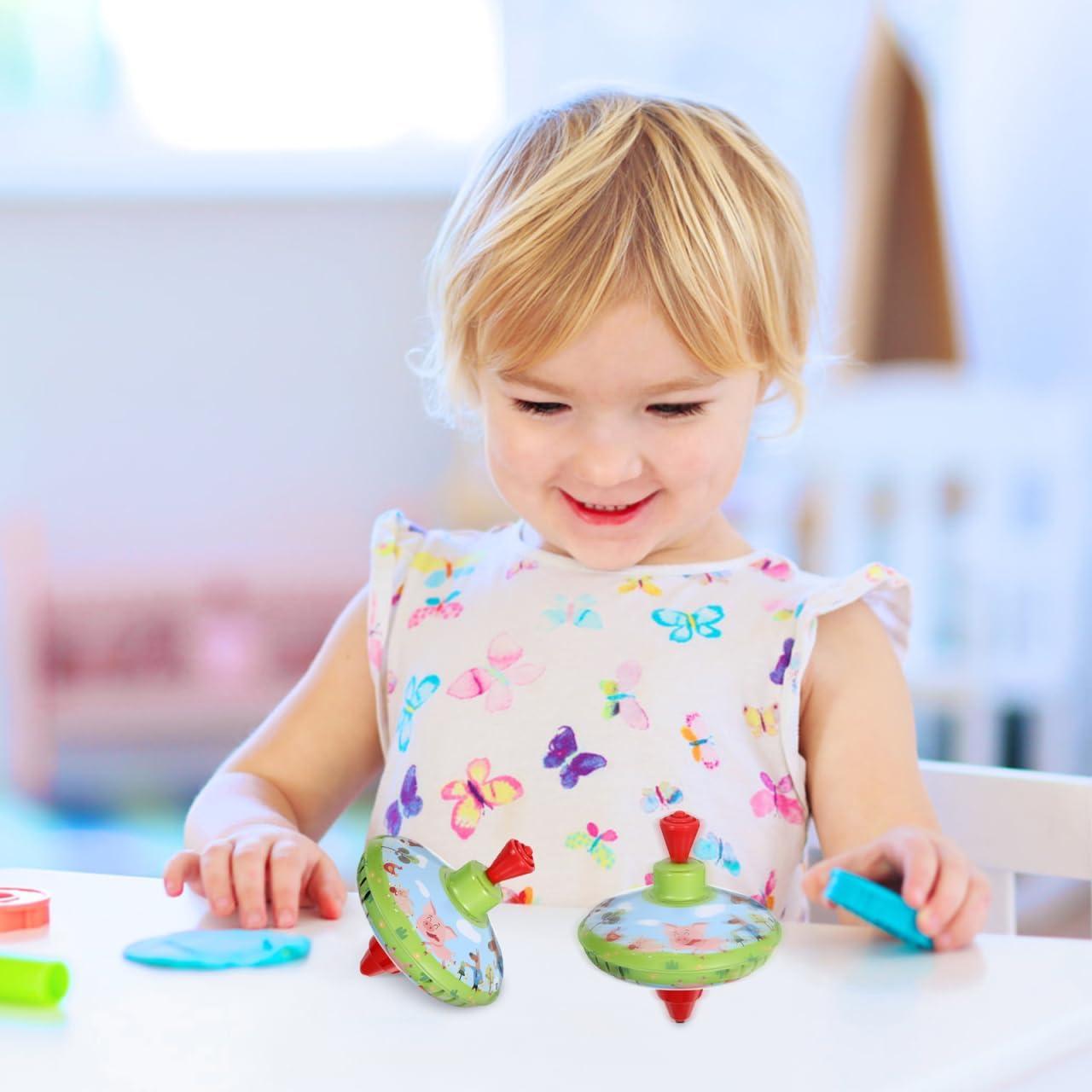 Trompo de Metal TOYANDONA para Niños - Juguete Educativo