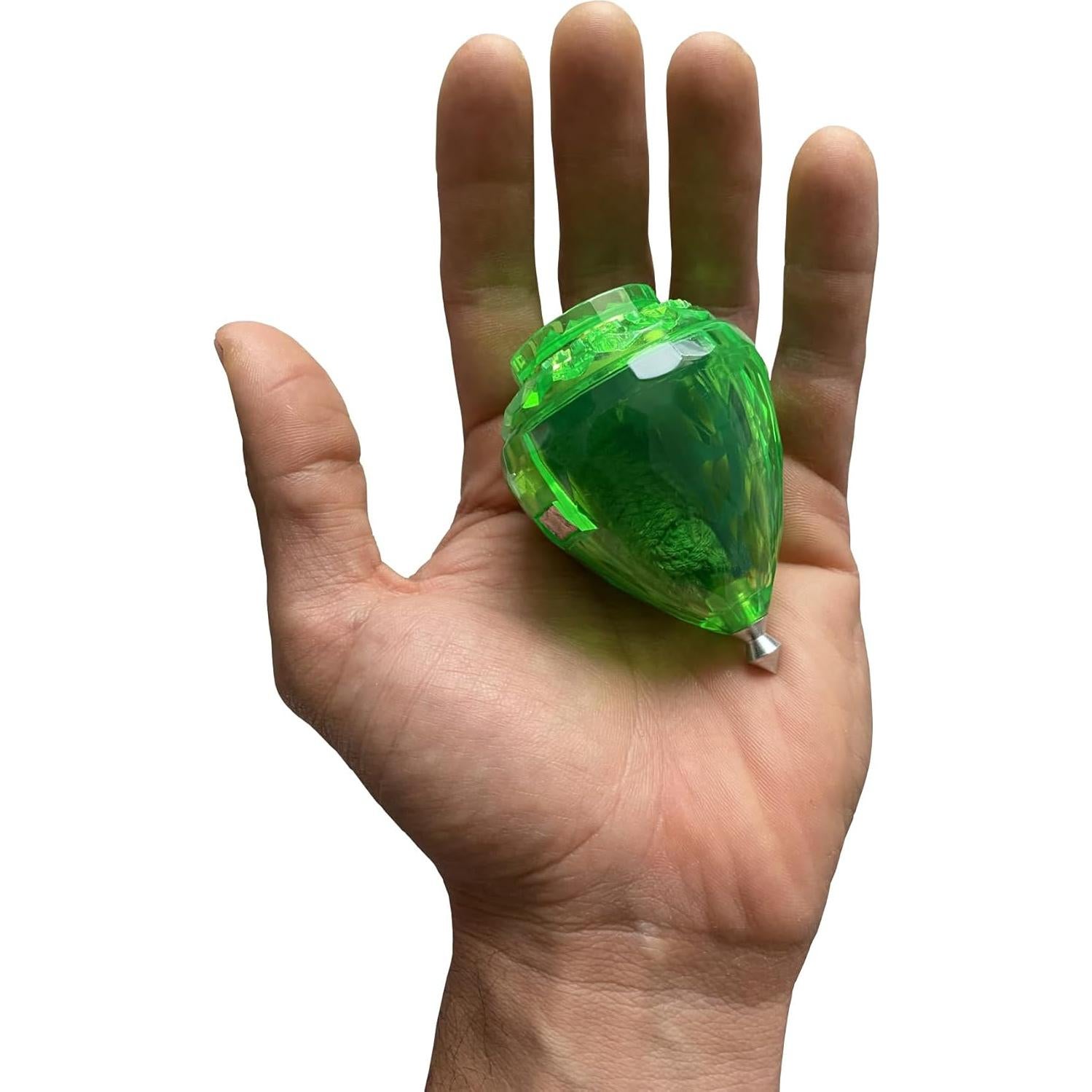 Juego de 2 Trompos de Plástico Cometa - Punta de Acero - Juguete Mexicano