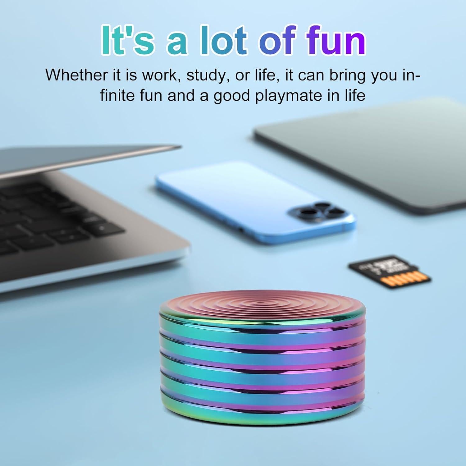 Trompo Antiestrés Kinetic 50mm Aanrasey - Juguete de Escritorio