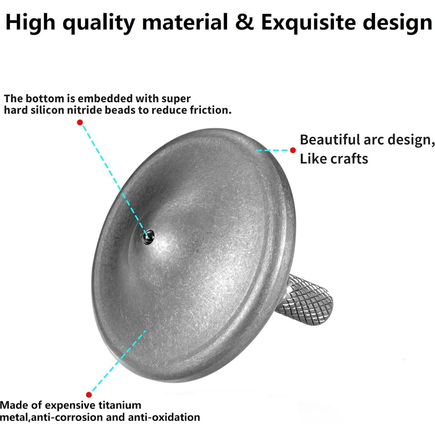 Trompo de Titanio Premium CHEETOP - Gira 10 Minutos, Antiestrés