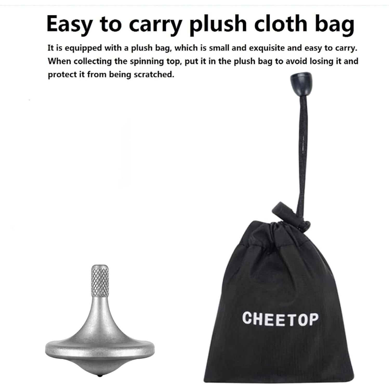 Trompo de Titanio Premium CHEETOP - Gira 10 Minutos, Antiestrés