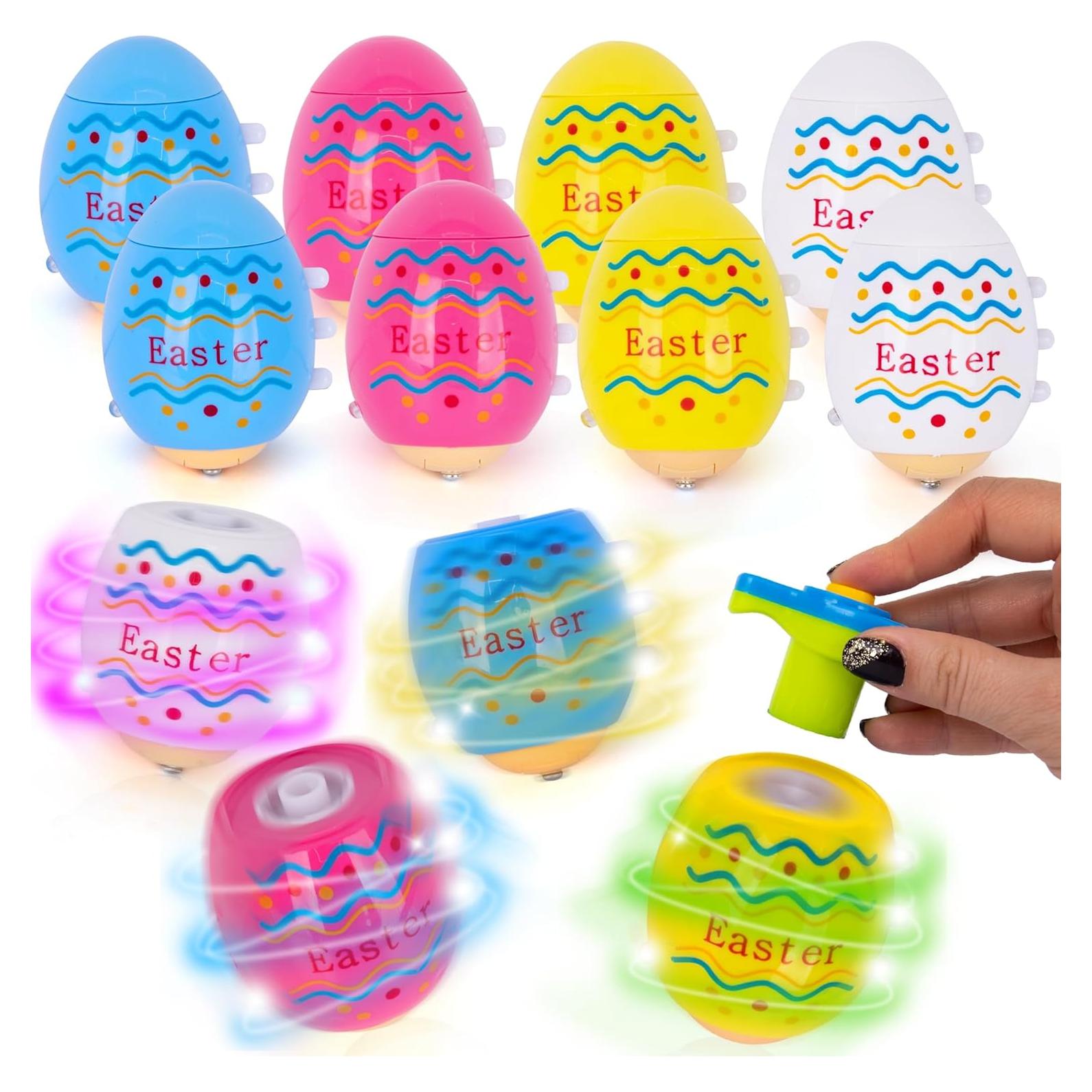 Set de 12 Trompos de Huevos de Pascua ArtCreativity - Juguetes LED