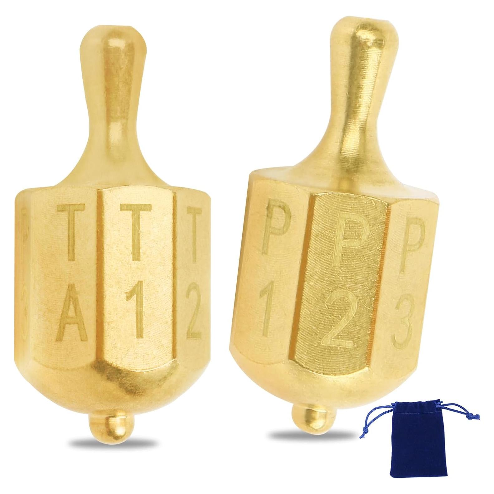 Juego de Dados Giratorios Ante-Up de Latón Macizo - Spinner