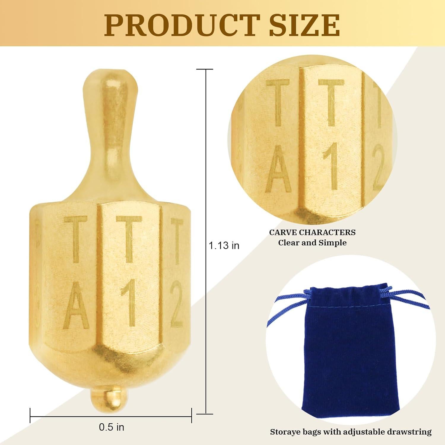 Juego de Dados Giratorios Ante-Up de Latón Macizo - Spinner