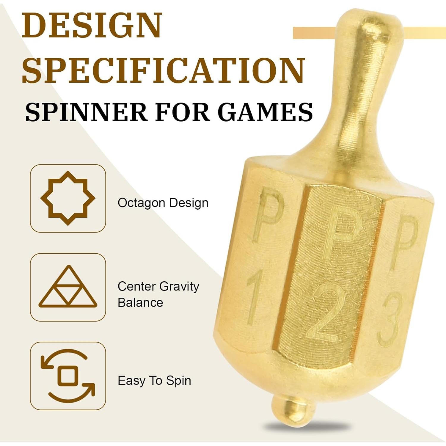 Juego de Dados Giratorios Ante-Up de Latón Macizo - Spinner