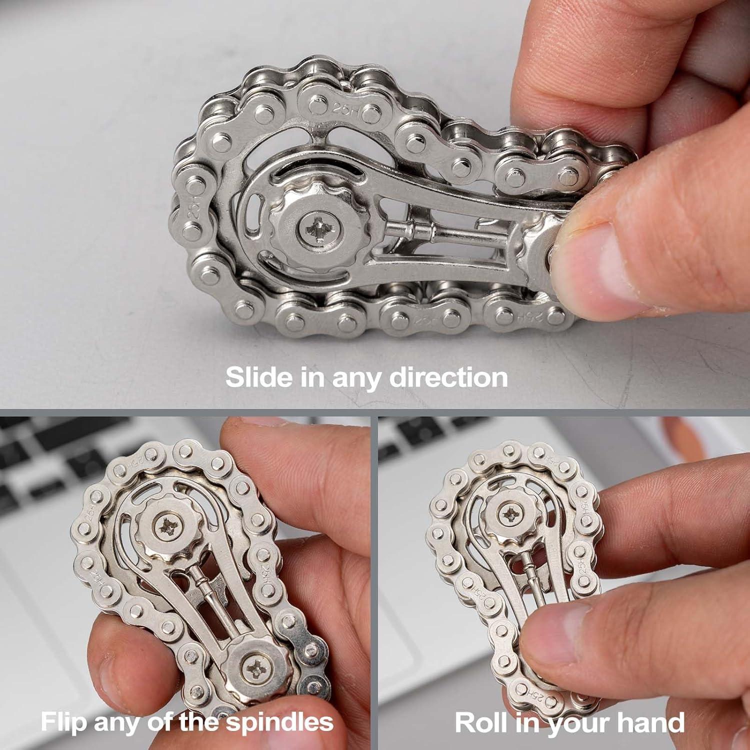 Trompo para Dedos GNFJJBD de Engranaje de Bicicleta EDC