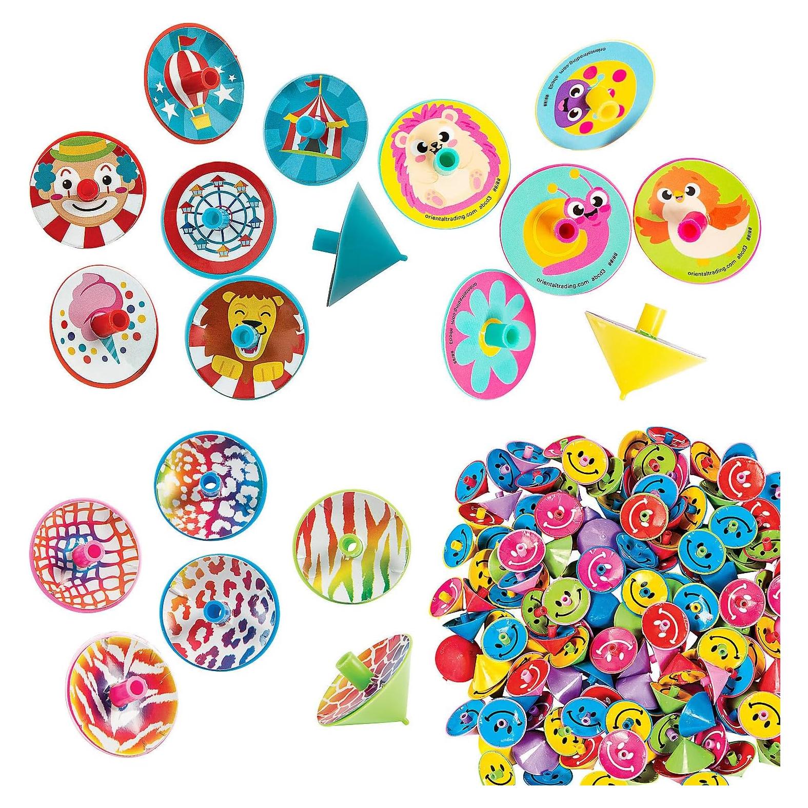 Lote 576 Trompos Mini Coloridos de Plástico - Diversión para Niños