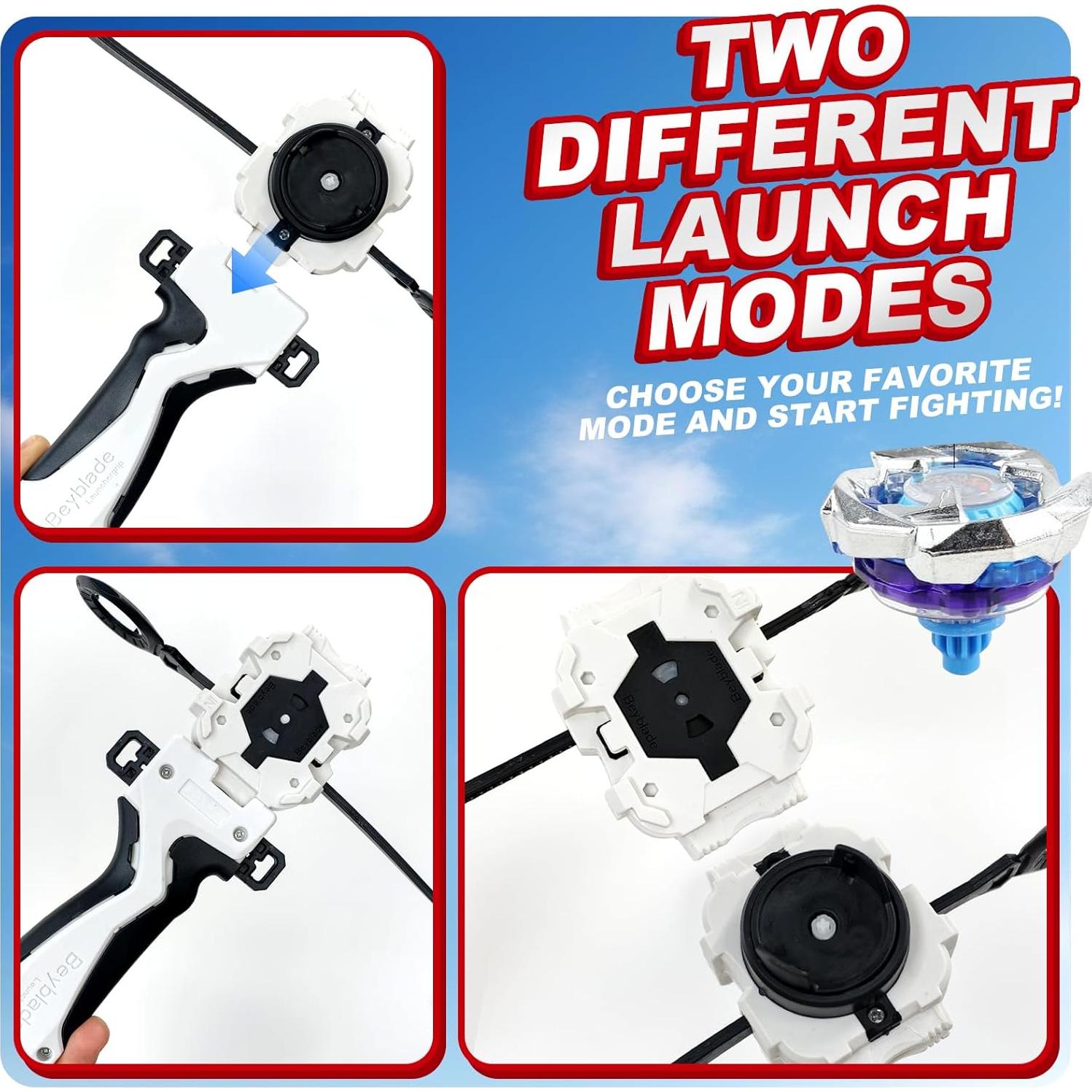 Juego de Batalla Bey Gyro Burst 12 Trompos + 2 Lanzadores