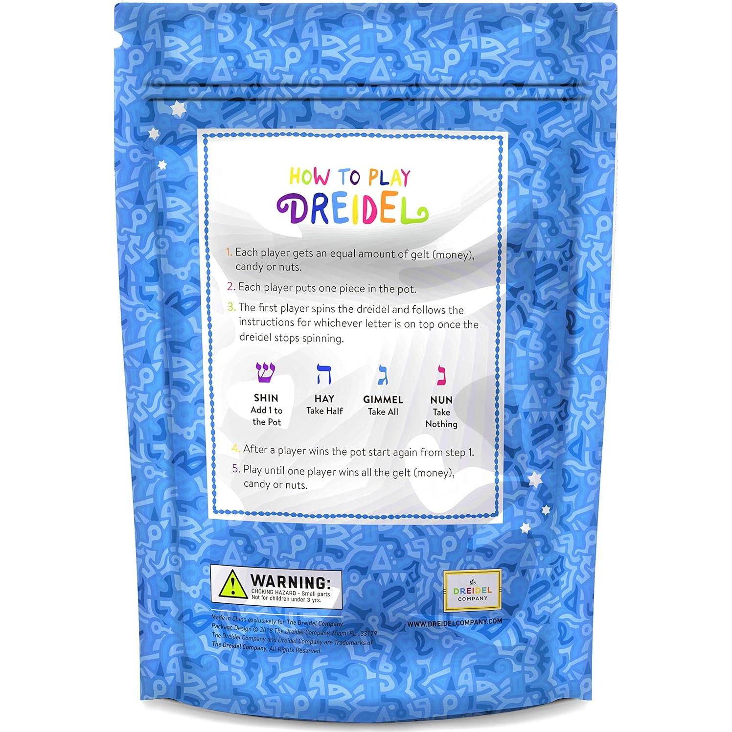 Draydels Metálicos Multicolores La Compañía Dreidel - Paquete de 25