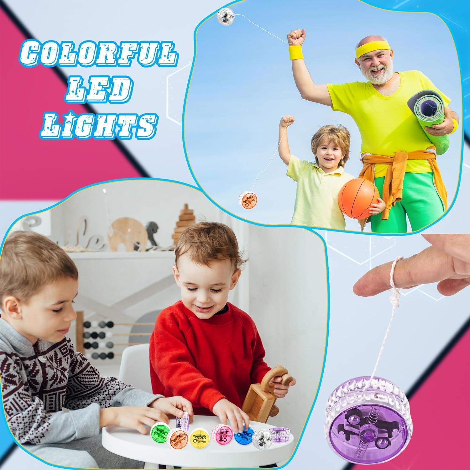 Paquete de 24 Yo Yos LED Drayear para Niños - 8 Colores