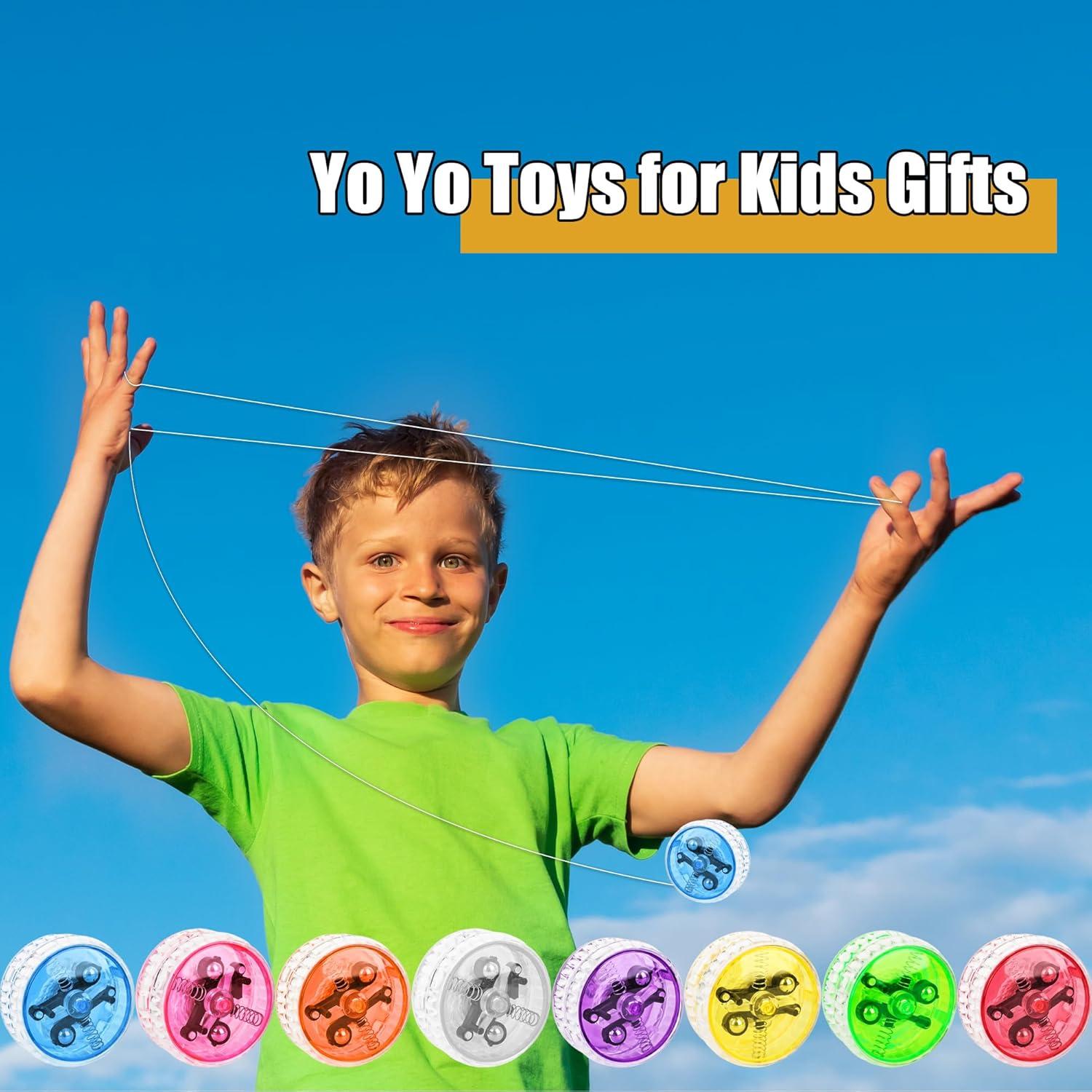 Paquete de 24 Yo Yos LED Drayear para Niños - 8 Colores