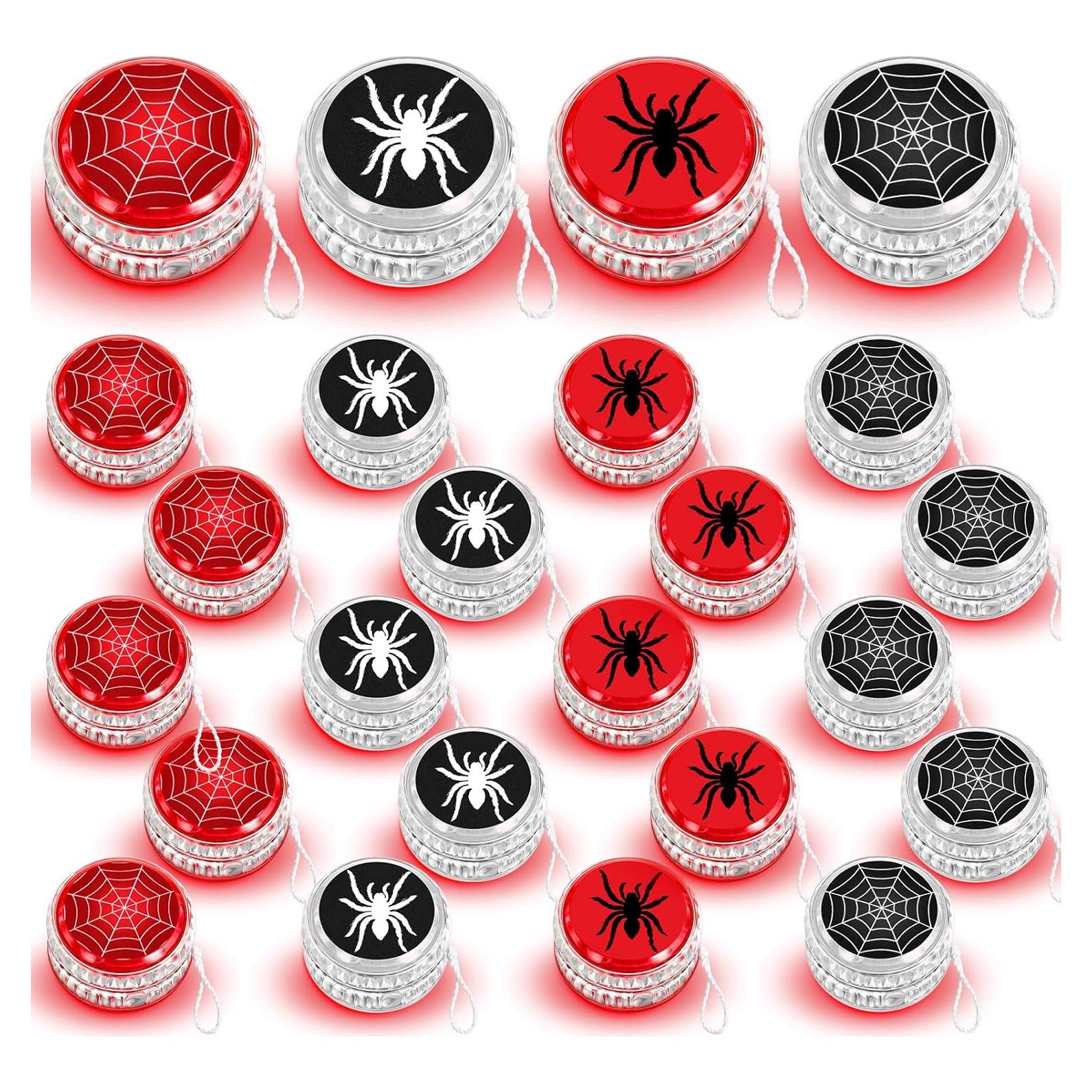 Conjunto 24 Yoyos LED Araña Liliful para Fiesta de Cumpleaños