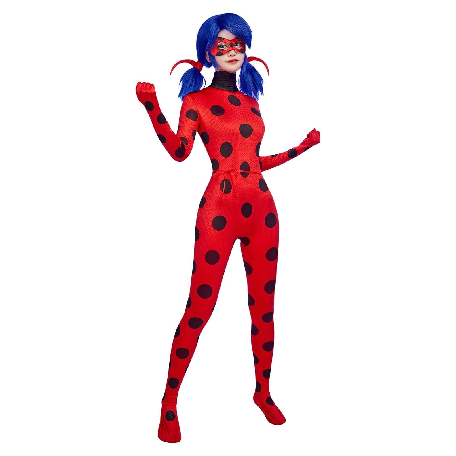 Conjunto Cosplay Miraculous Ladybug Mujer Mono Máscara Yoyo