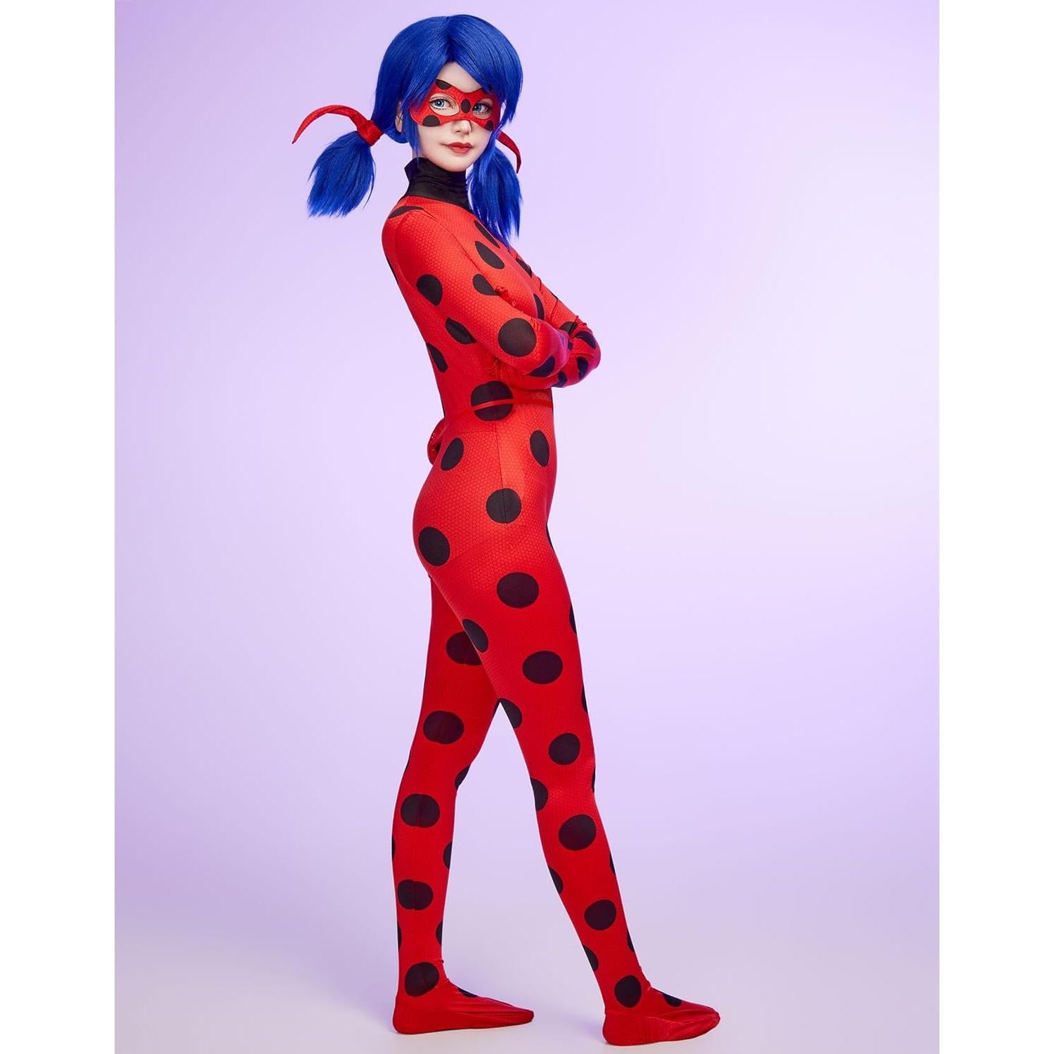 Conjunto Cosplay Miraculous Ladybug Mujer Mono Máscara Yoyo
