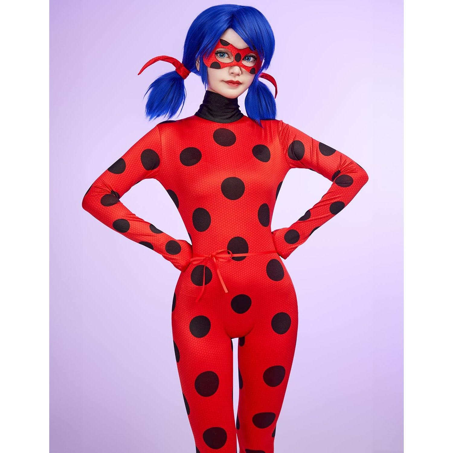 Conjunto Cosplay Miraculous Ladybug Mujer Mono Máscara Yoyo