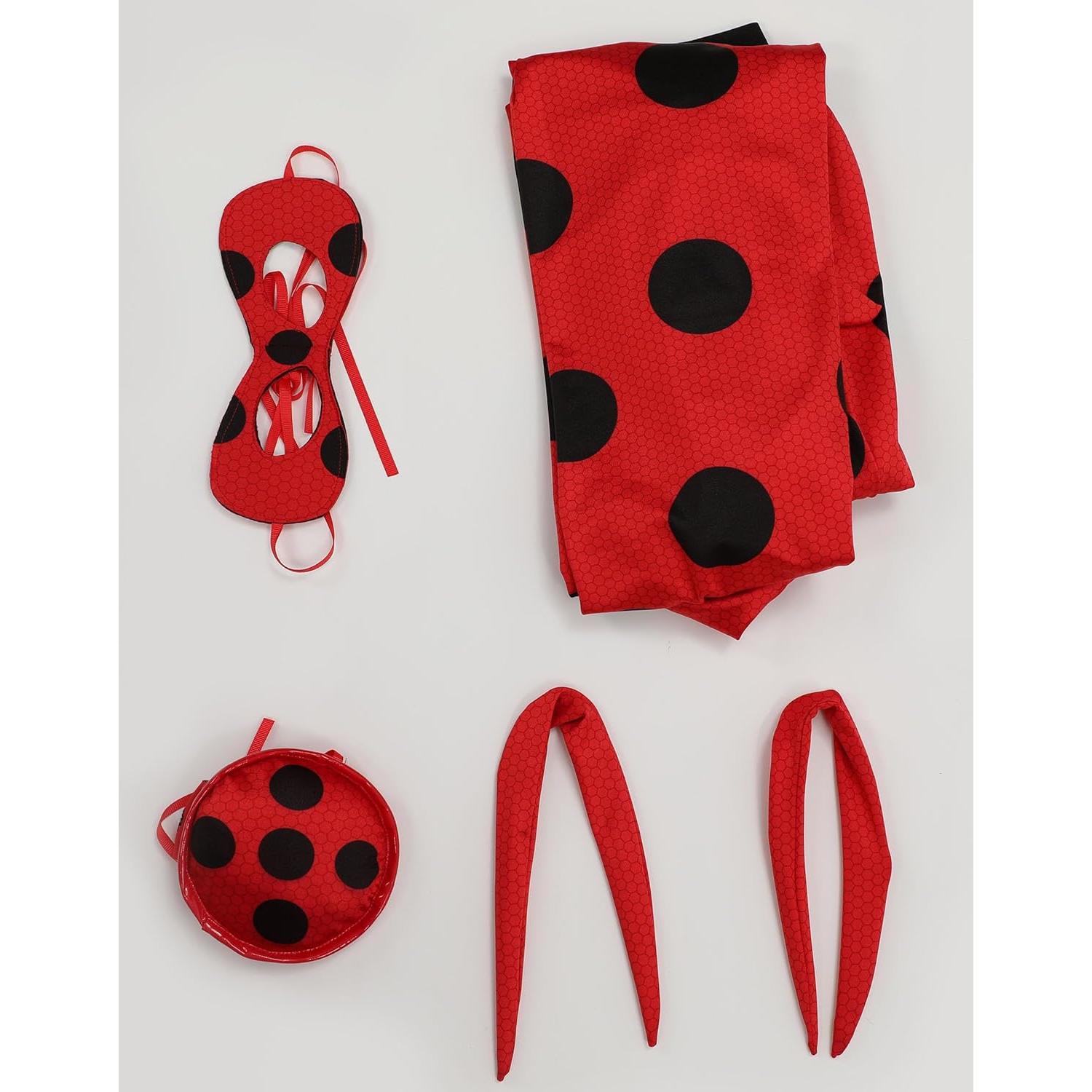 Conjunto Cosplay Miraculous Ladybug Mujer Mono Máscara Yoyo