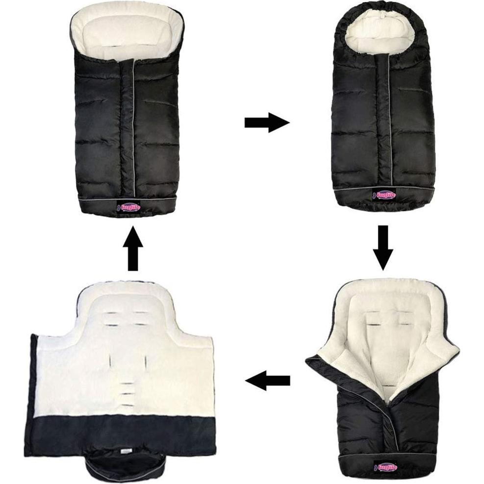 Saco Universal para Silla de Paseo Funlife Negro 96.5x48.3cm