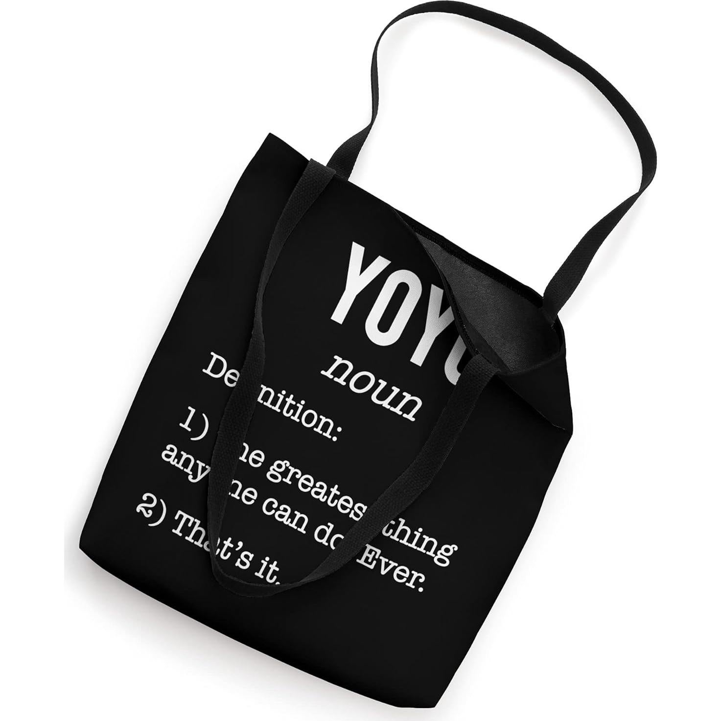 Bolsa Tote Yoyo Divertido 40.64 cm con Diseño Sarcástico