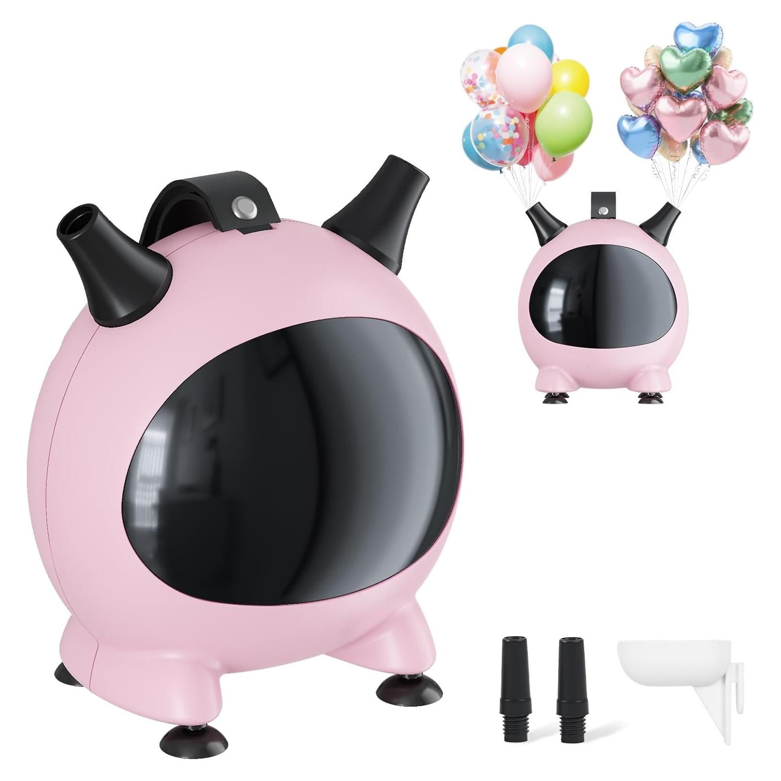 Bomba de aire eléctrica Togvu para globos 600W rosa