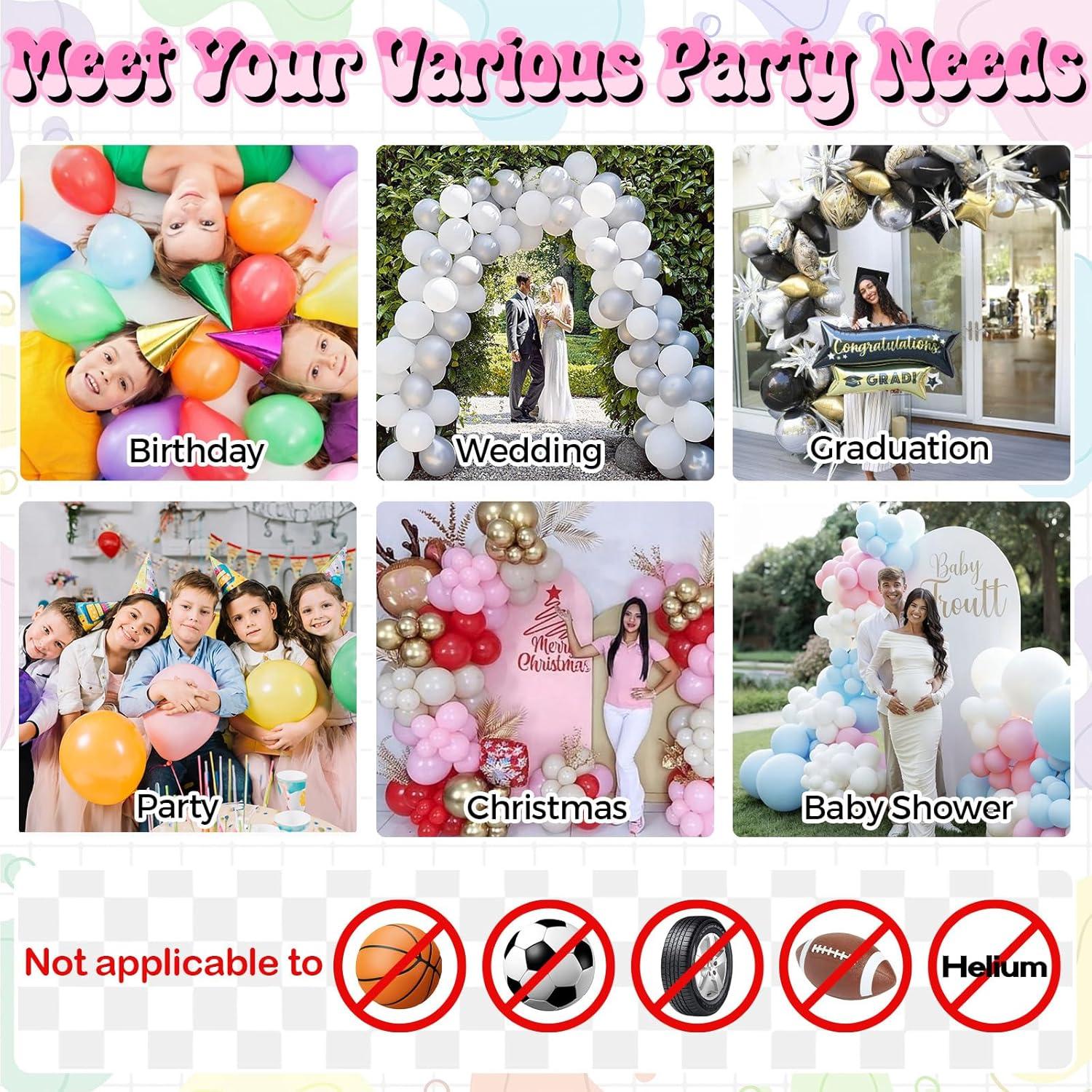 Bomba de aire eléctrica Togvu para globos 600W rosa