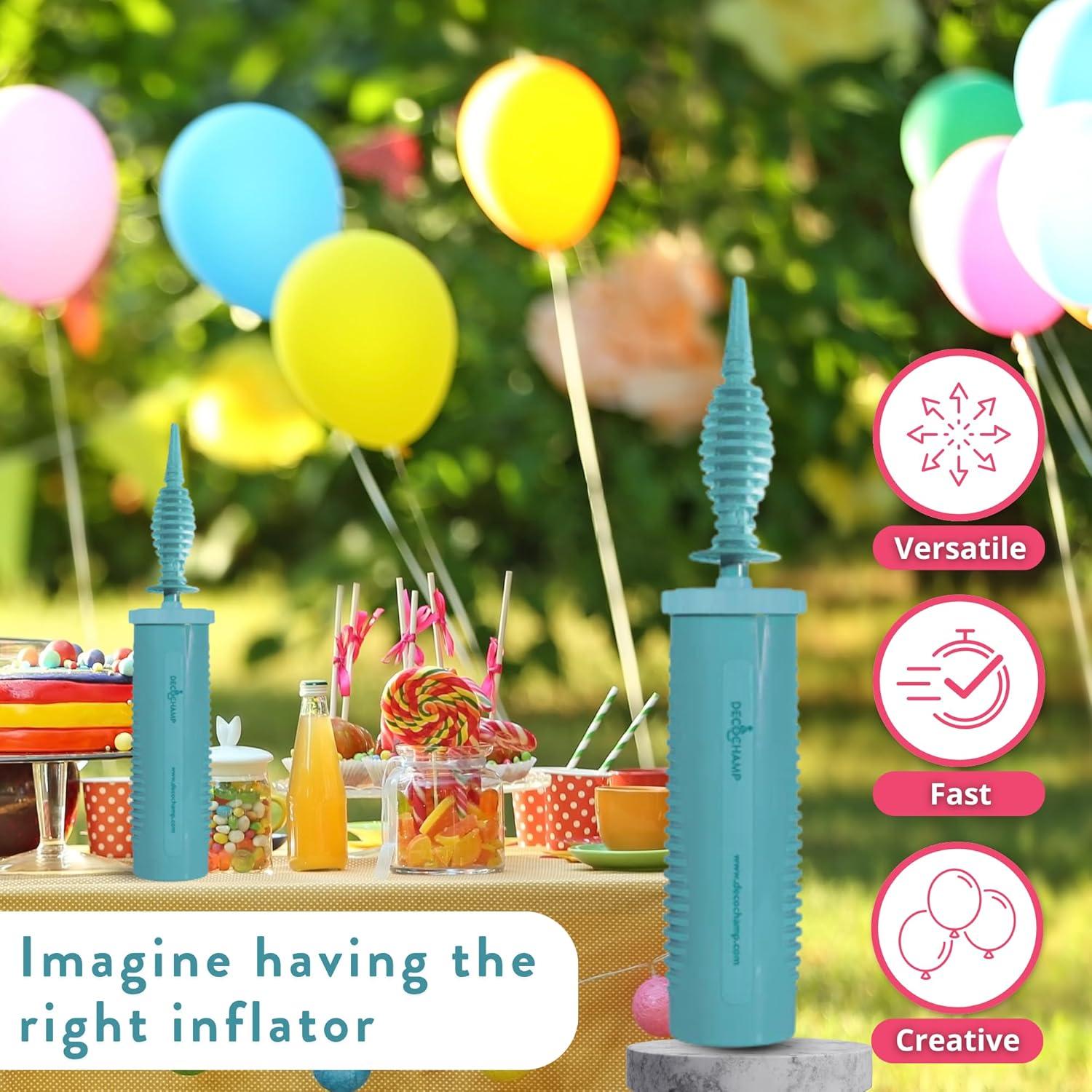 Bomba de Aire Manual DECOCHAMP DECO Pump para Globos 1 Paquete