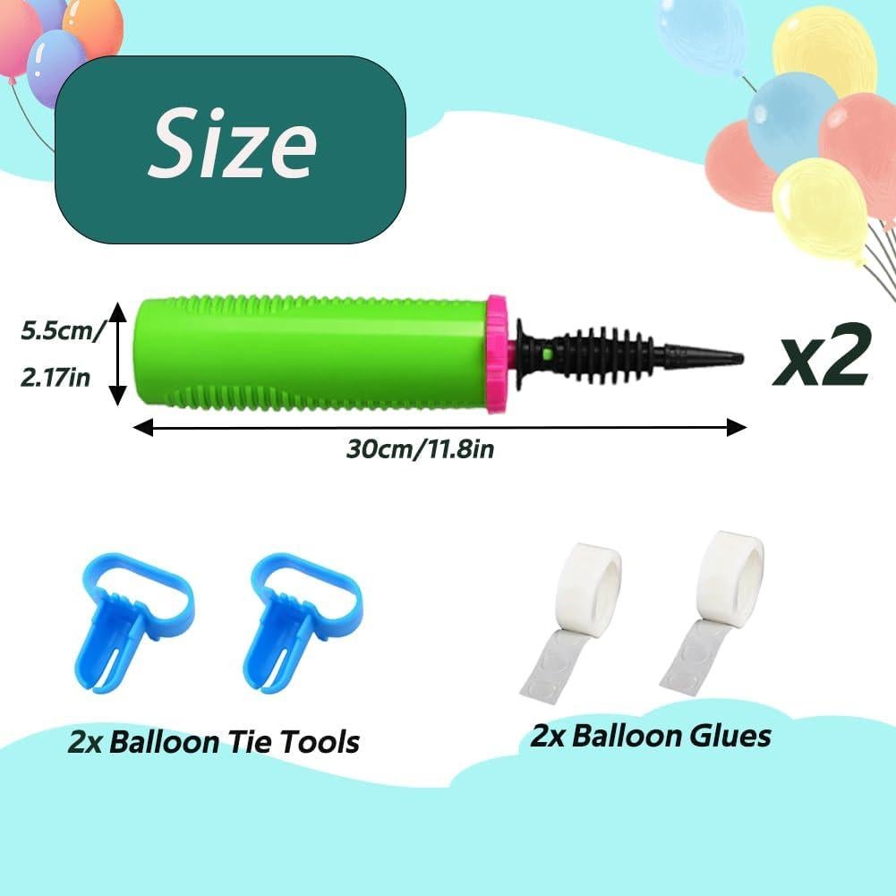 Bombas de Globos Manuales Acquwistach 2 Pack Doble Acción Verde