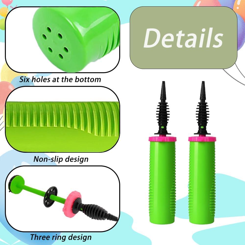 Bombas de Globos Manuales Acquwistach 2 Pack Doble Acción Verde