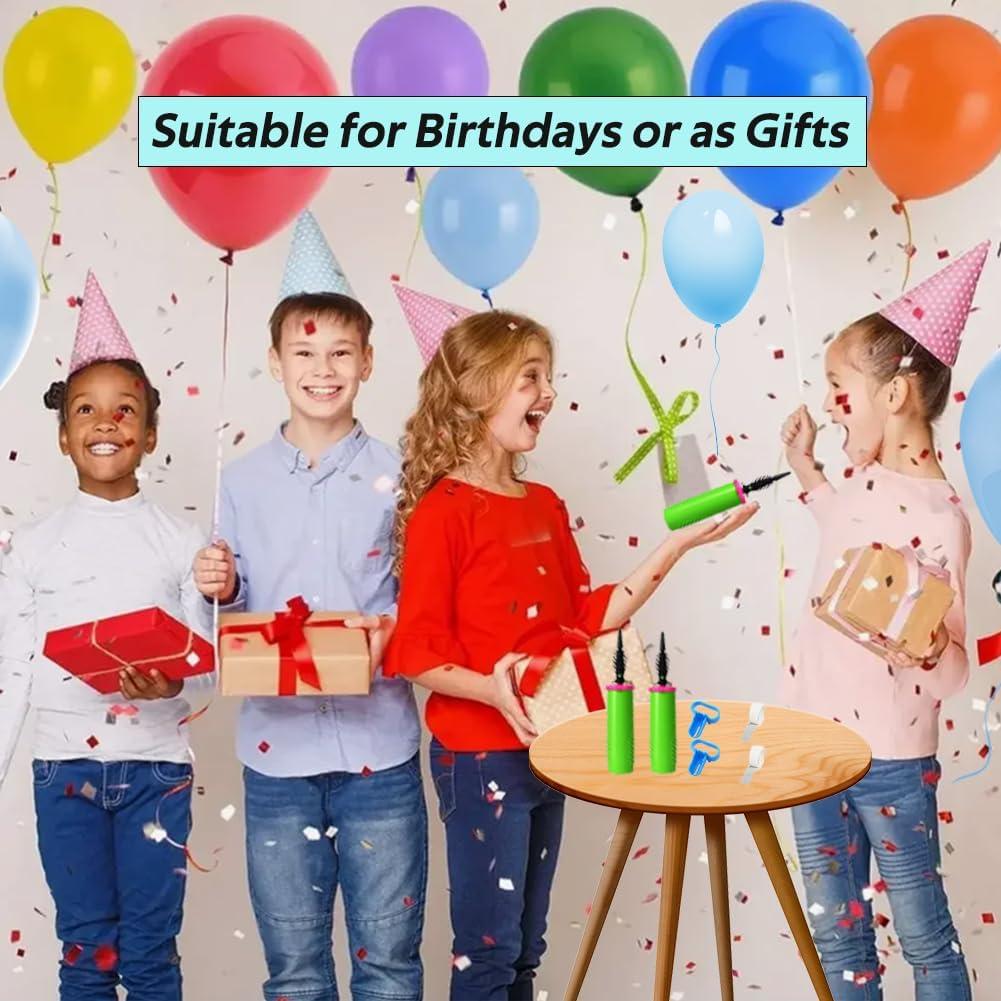 Bombas de Globos Manuales Acquwistach 2 Pack Doble Acción Verde