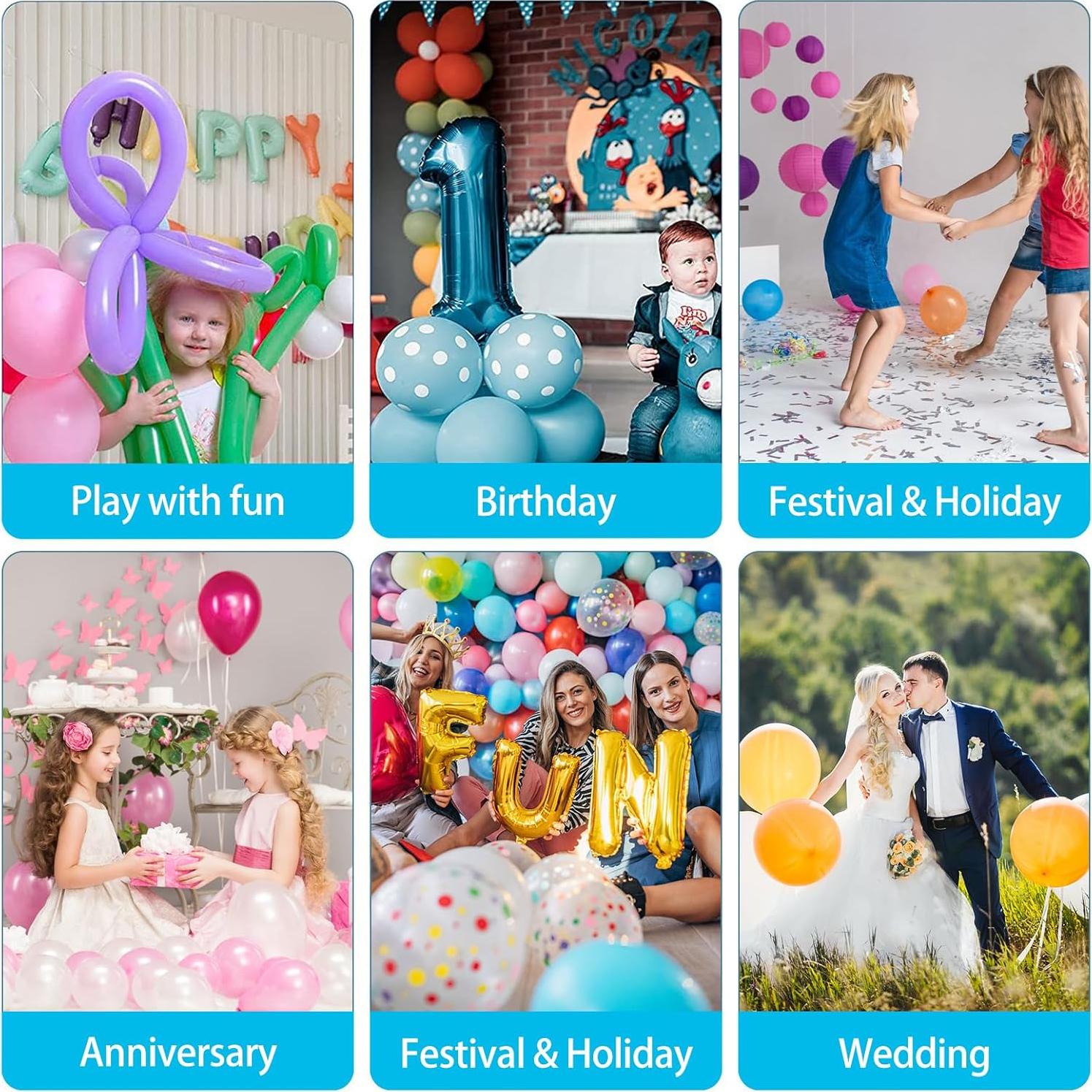 Bomba de globo eléctrica ALUNME 260 portátil con accesorios