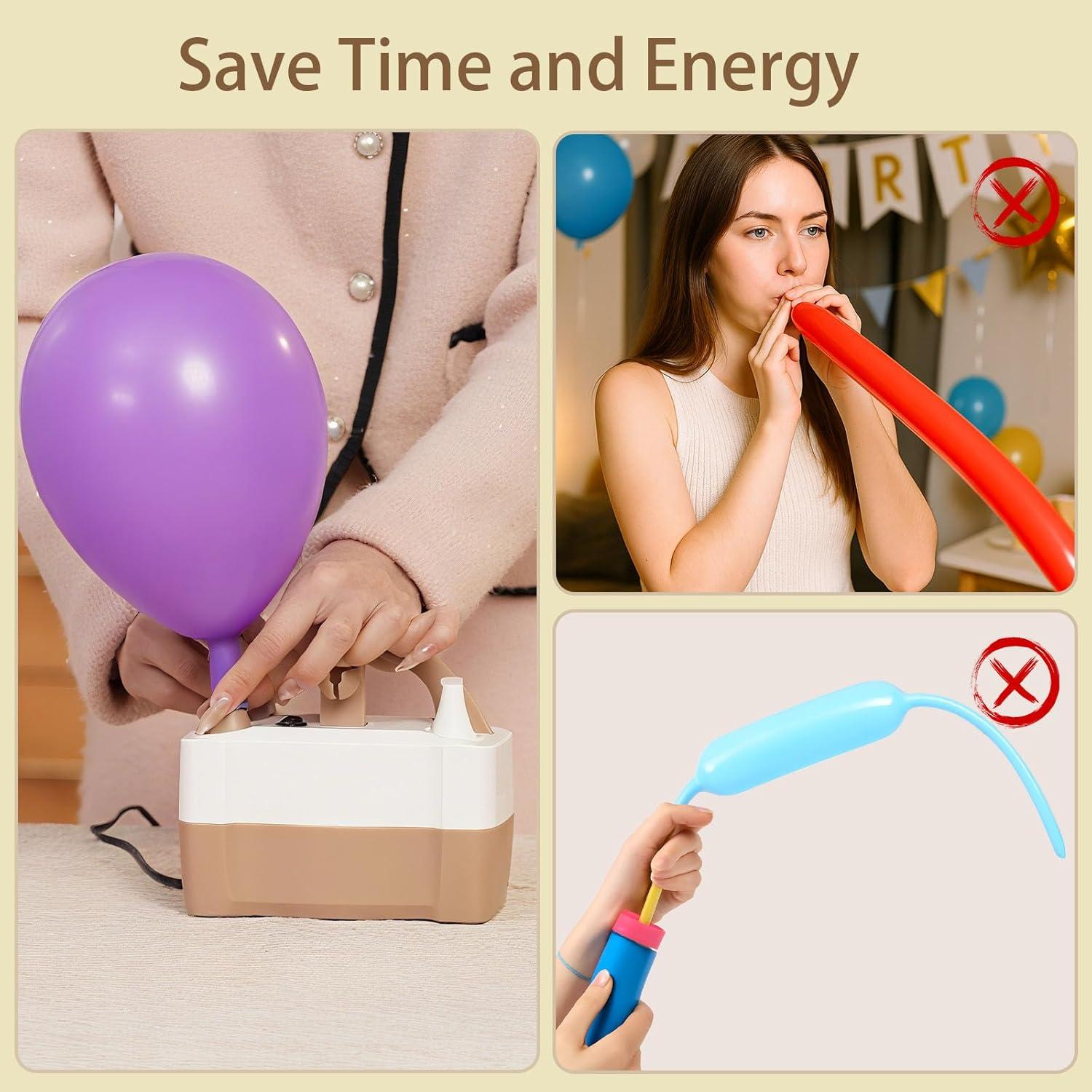 Bomba de aire eléctrica AXHJ para globos - Doble boquilla 110V