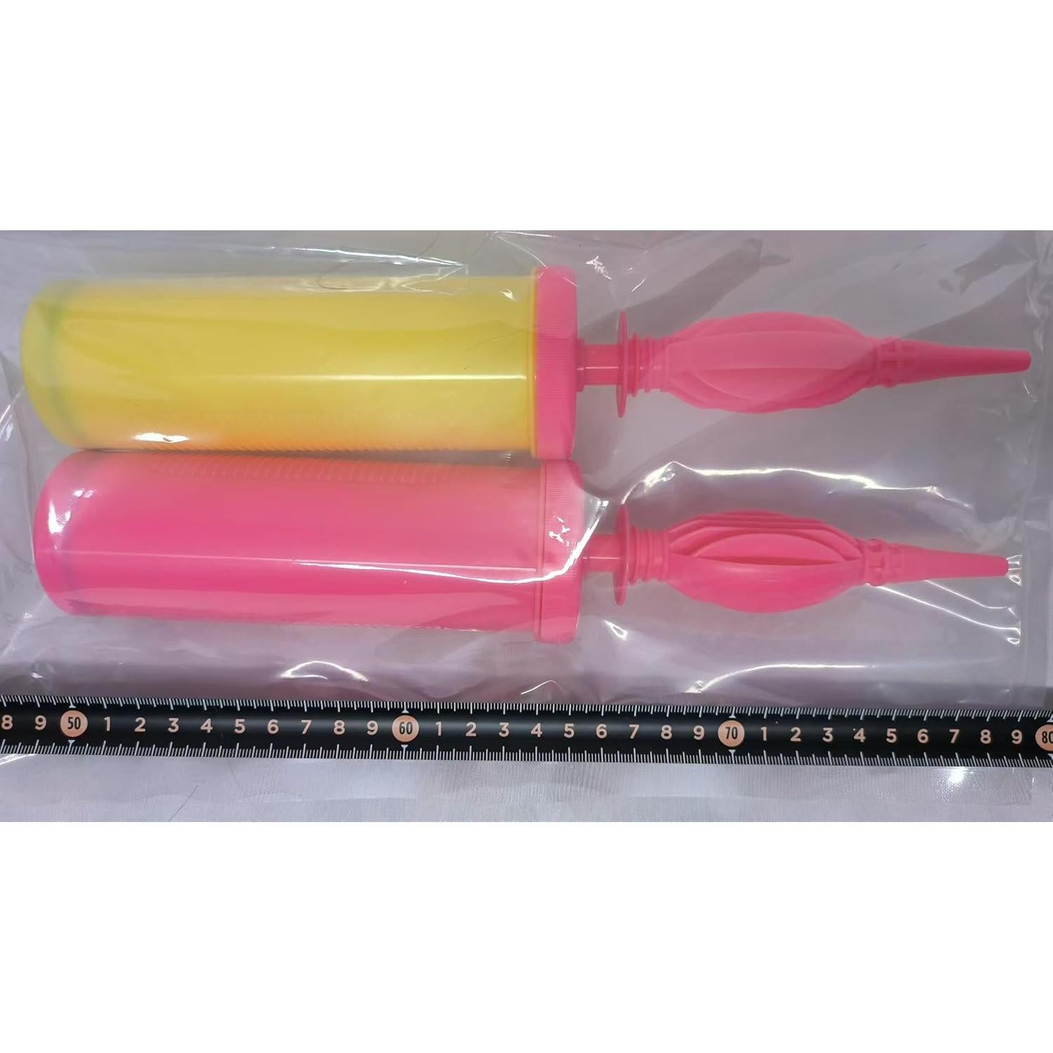 Bomba de Globo Manual Doble Acción Kerozoo 2 Piezas Multicolor