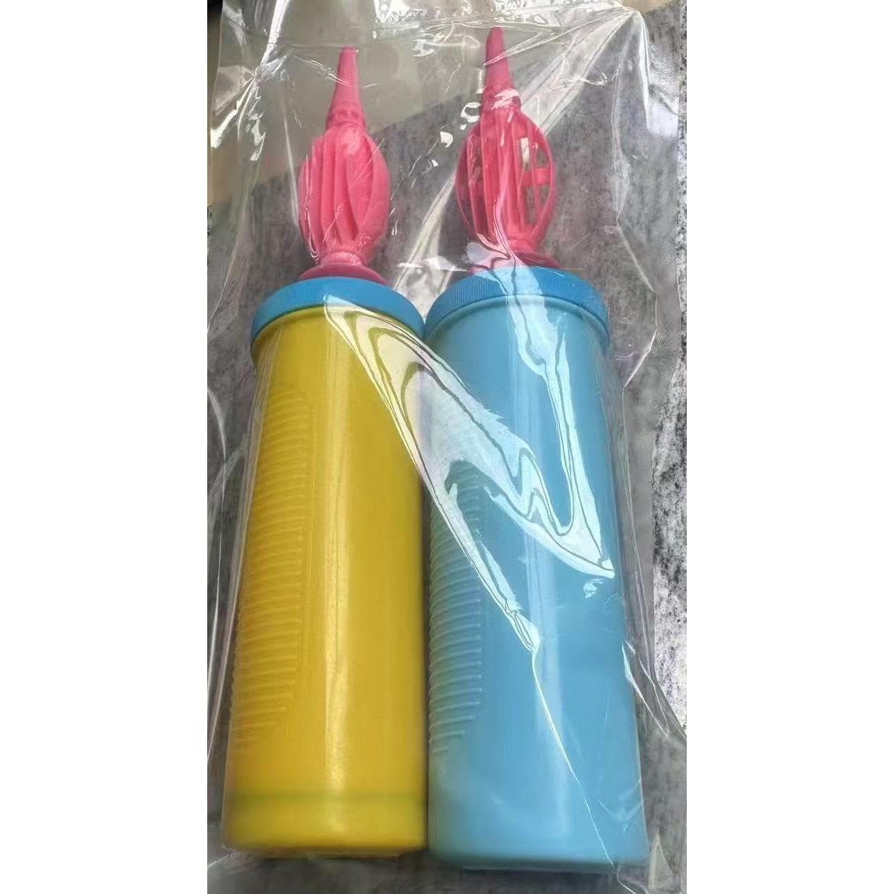 Bomba de Globo Manual Doble Acción Kerozoo 2 Piezas Multicolor